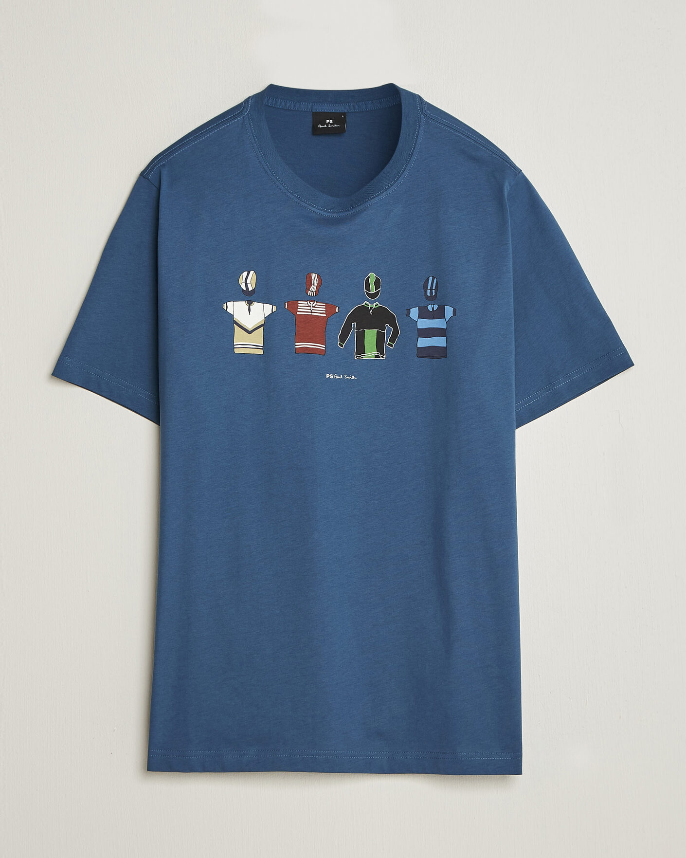 Herre | T-Shirts | PS Paul Smith | Cycle Jersey's Crew Neck T-Shirt Blue