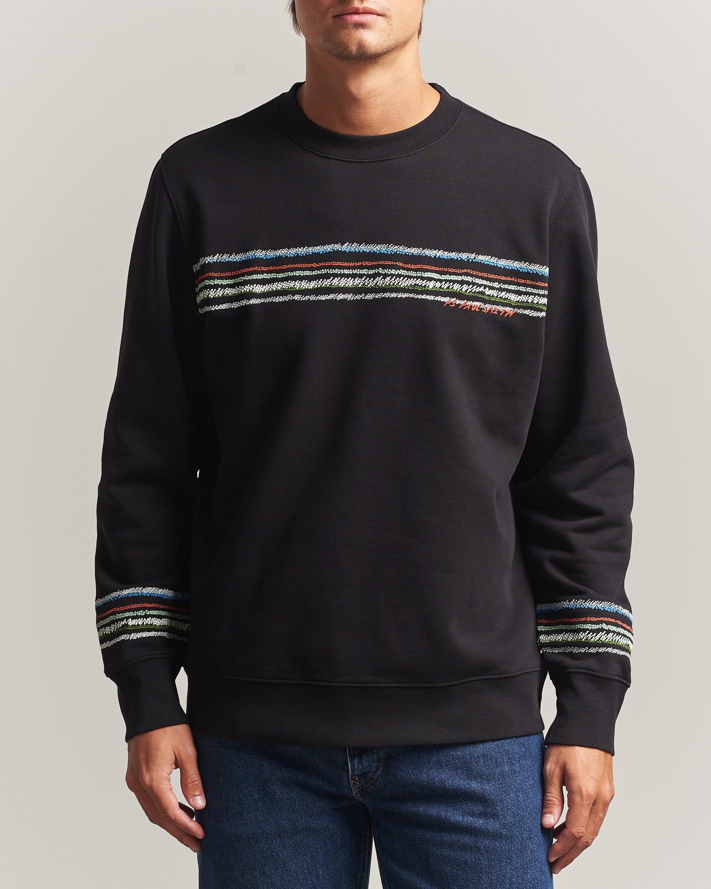 Herre | Gensere | PS Paul Smith | Stripes Crew Neck Sweatshirt Black