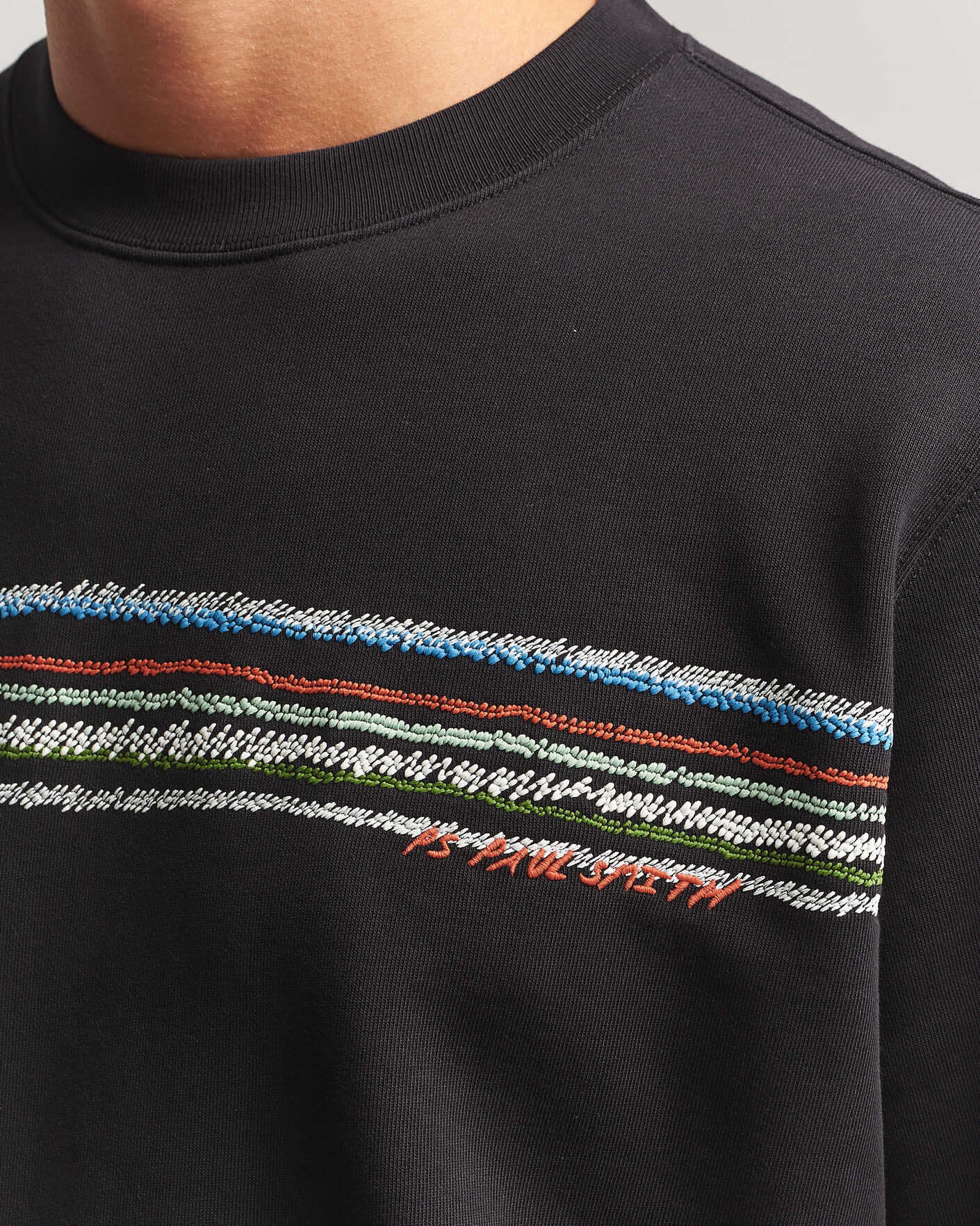 Herre | Gensere | PS Paul Smith | Stripes Crew Neck Sweatshirt Black