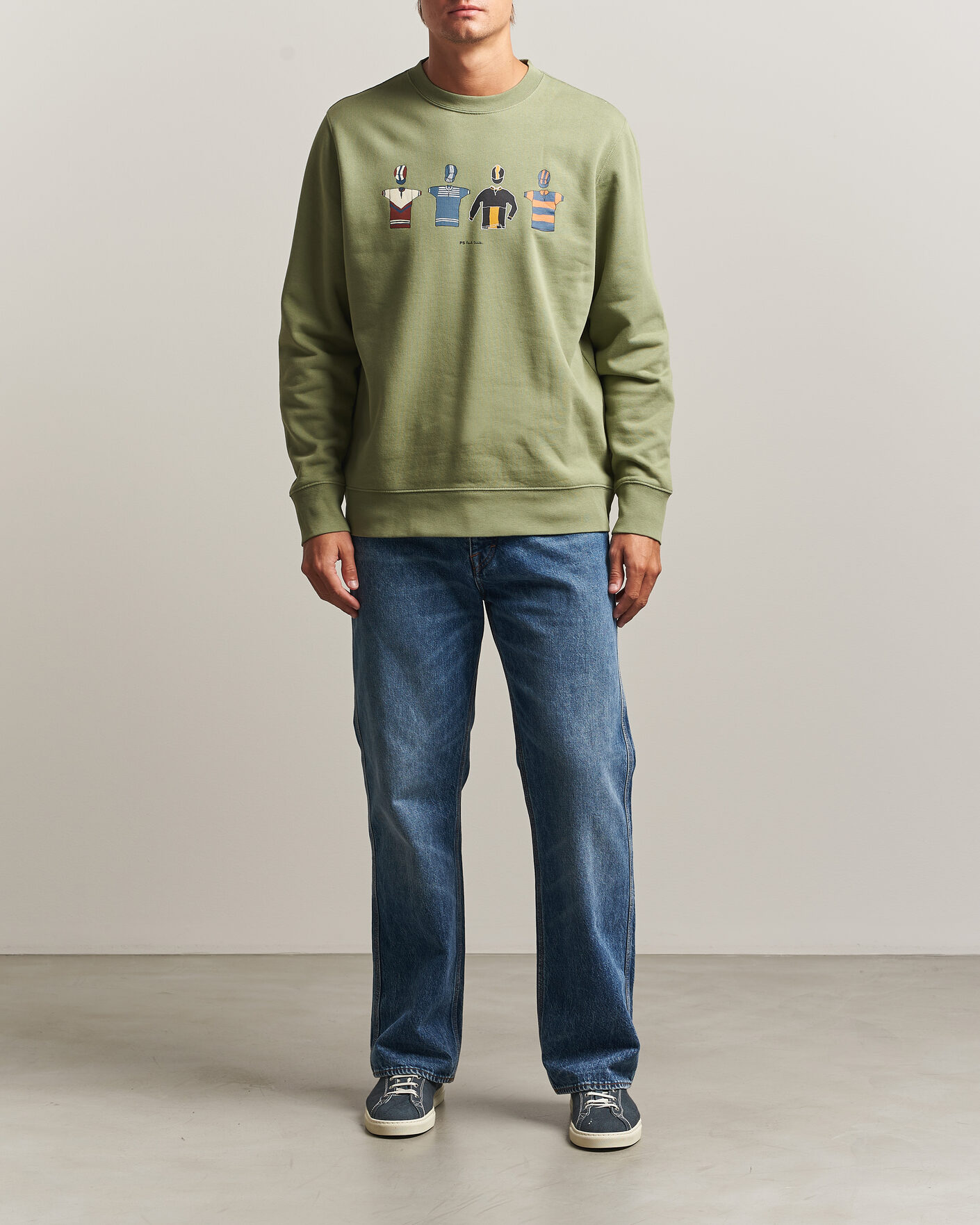 Herre | Gensere | PS Paul Smith | Cycle Jersey's Crew Sweatshirt Green