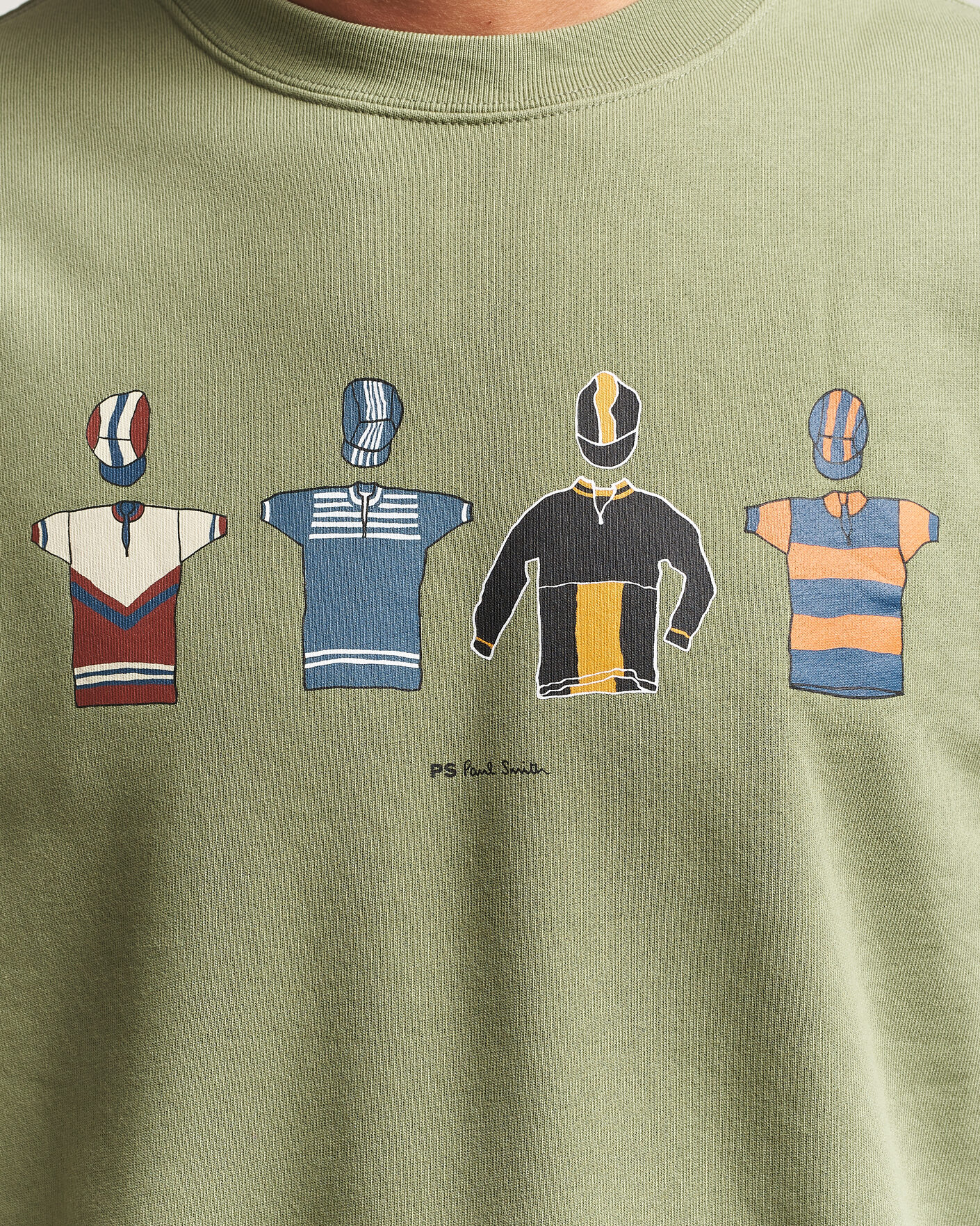 Herre | Gensere | PS Paul Smith | Cycle Jersey's Crew Sweatshirt Green