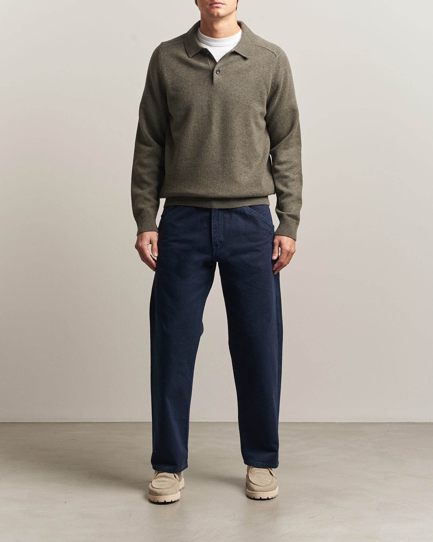 Herre | Gensere | PS Paul Smith | Wool Knitted Polo Green