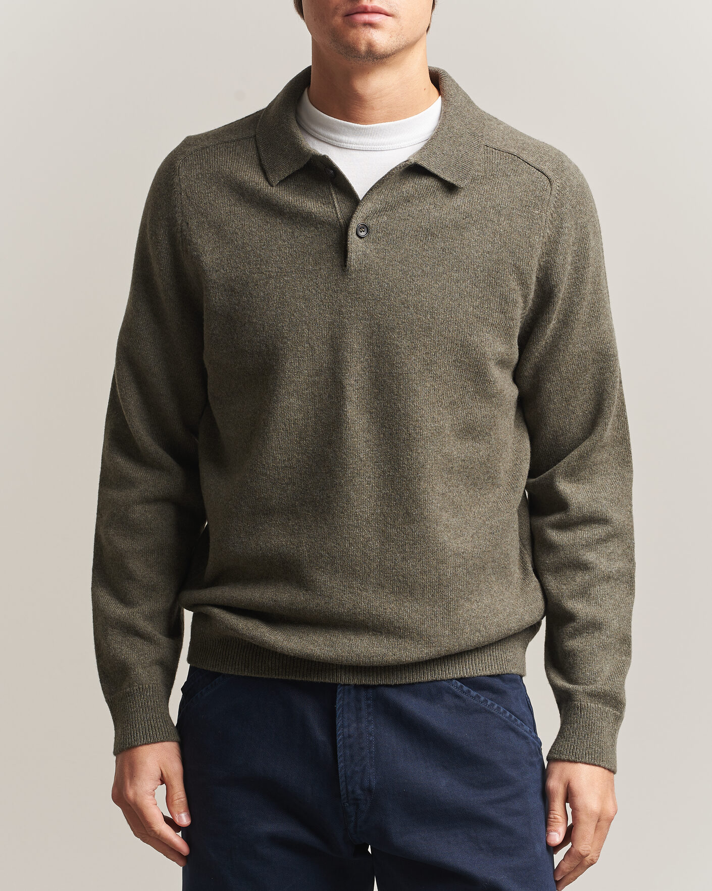 Herre | Gensere | PS Paul Smith | Wool Knitted Polo Green