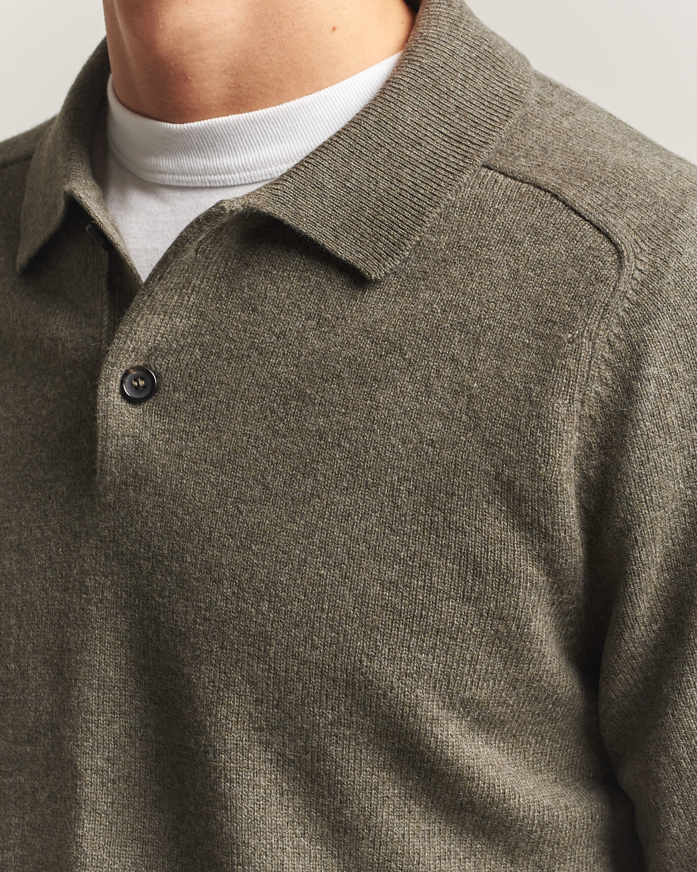 Herre | Gensere | PS Paul Smith | Wool Knitted Polo Green