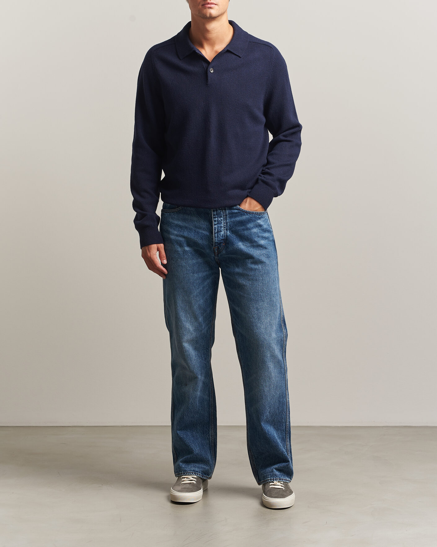 Herre | Gensere | PS Paul Smith | Wool Knitted Polo Navy