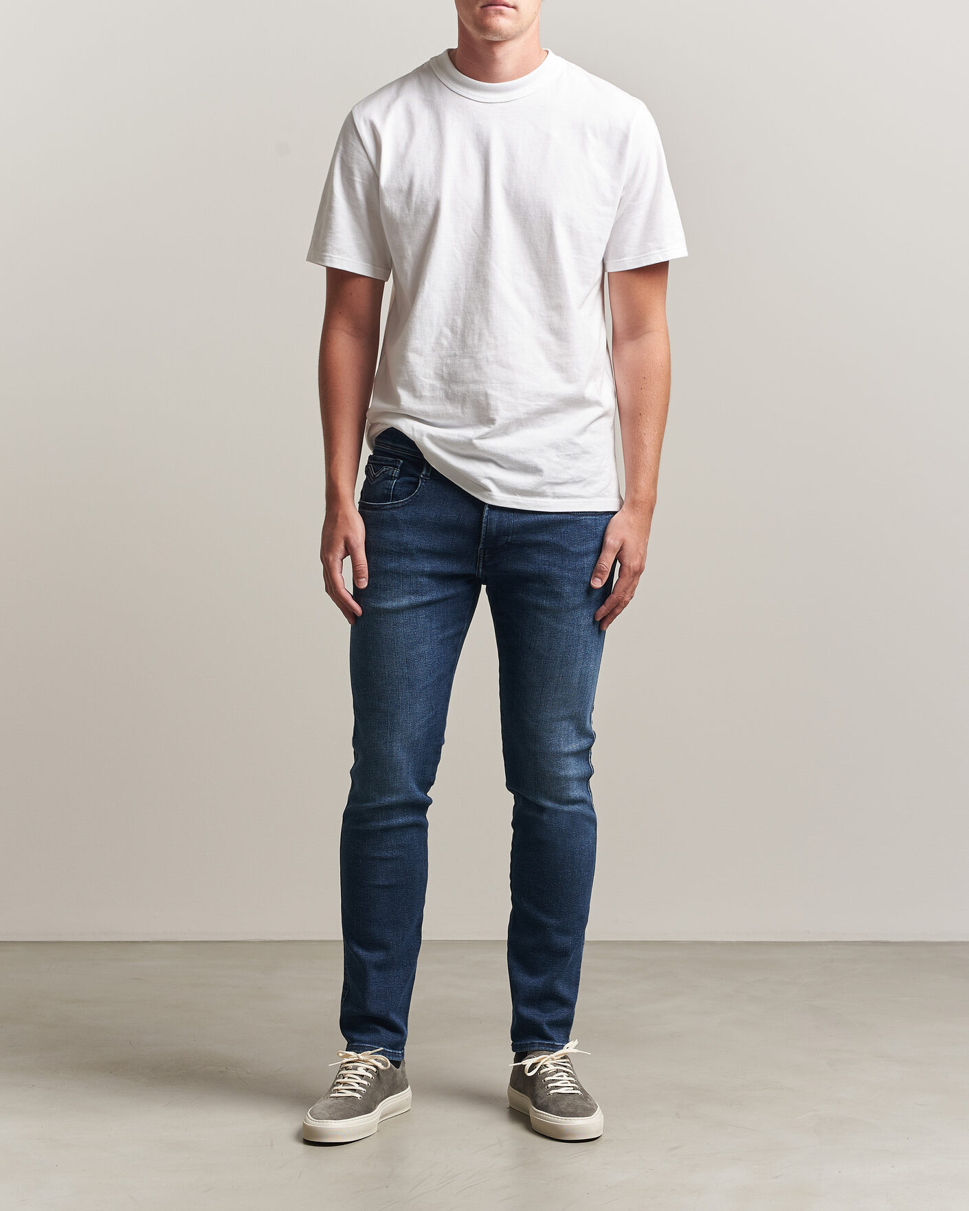 Herre | Jeans | Replay | Anbass Powerstretch Jeans Dark Blue