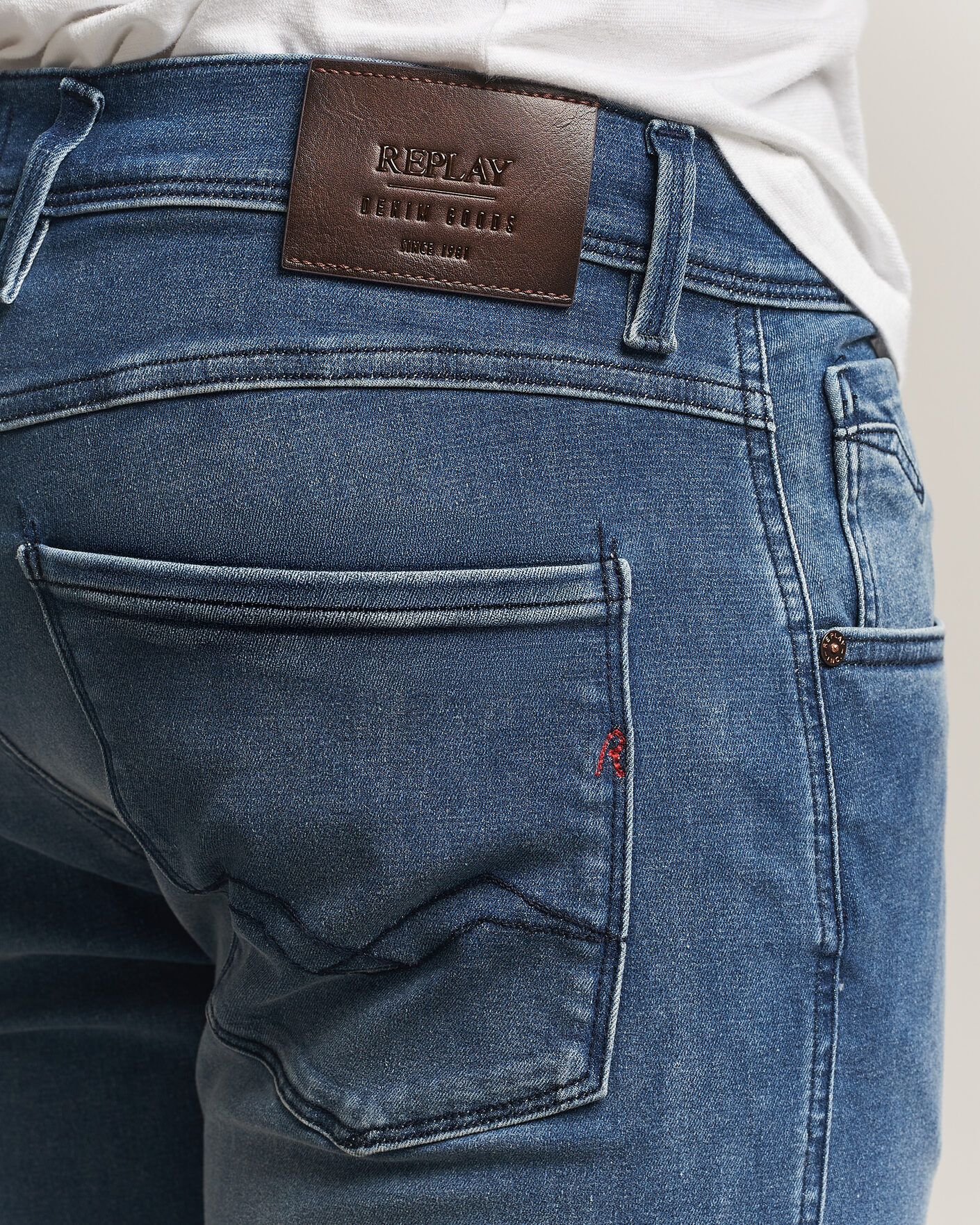 Herre | Jeans | Replay | Anbass Hyperflex Jeans Dark Blue