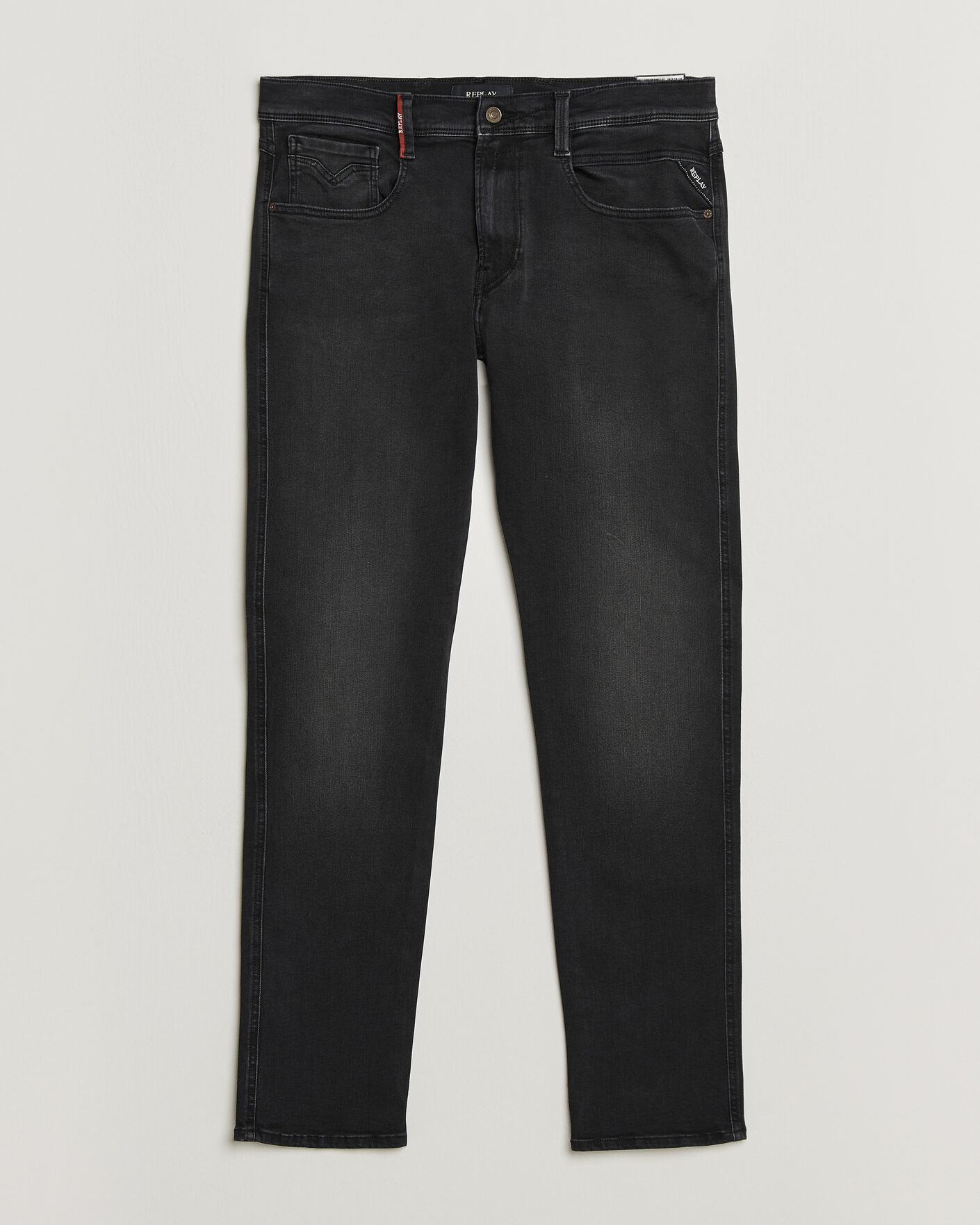 Herre | Jeans | Replay | Anbass Hyperflex Jeans Washed Black