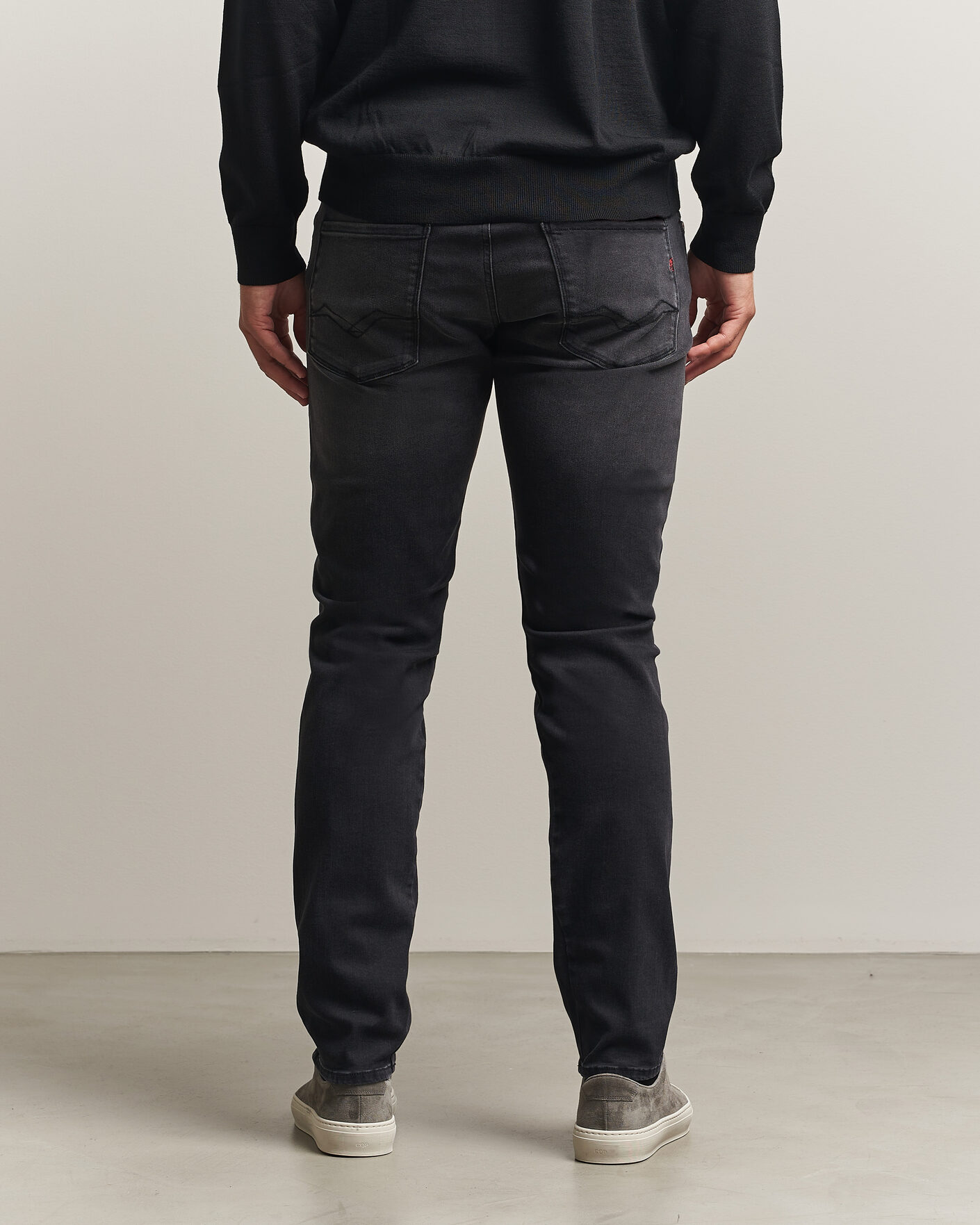 Herre | Jeans | Replay | Anbass Hyperflex Jeans Washed Black