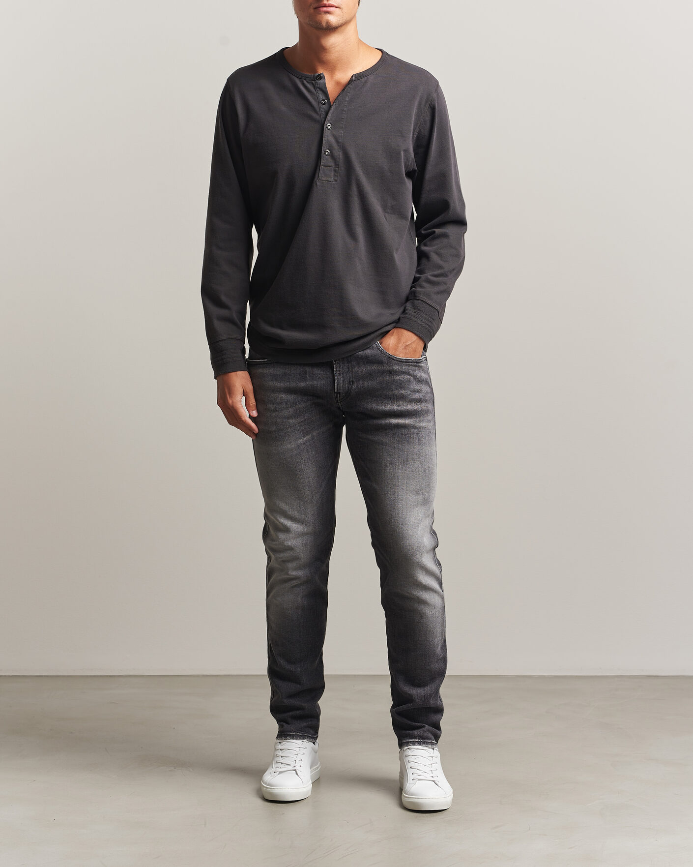 Herre | Jeans | Replay | Anbass 5 Years Wash Jeans Dark Grey