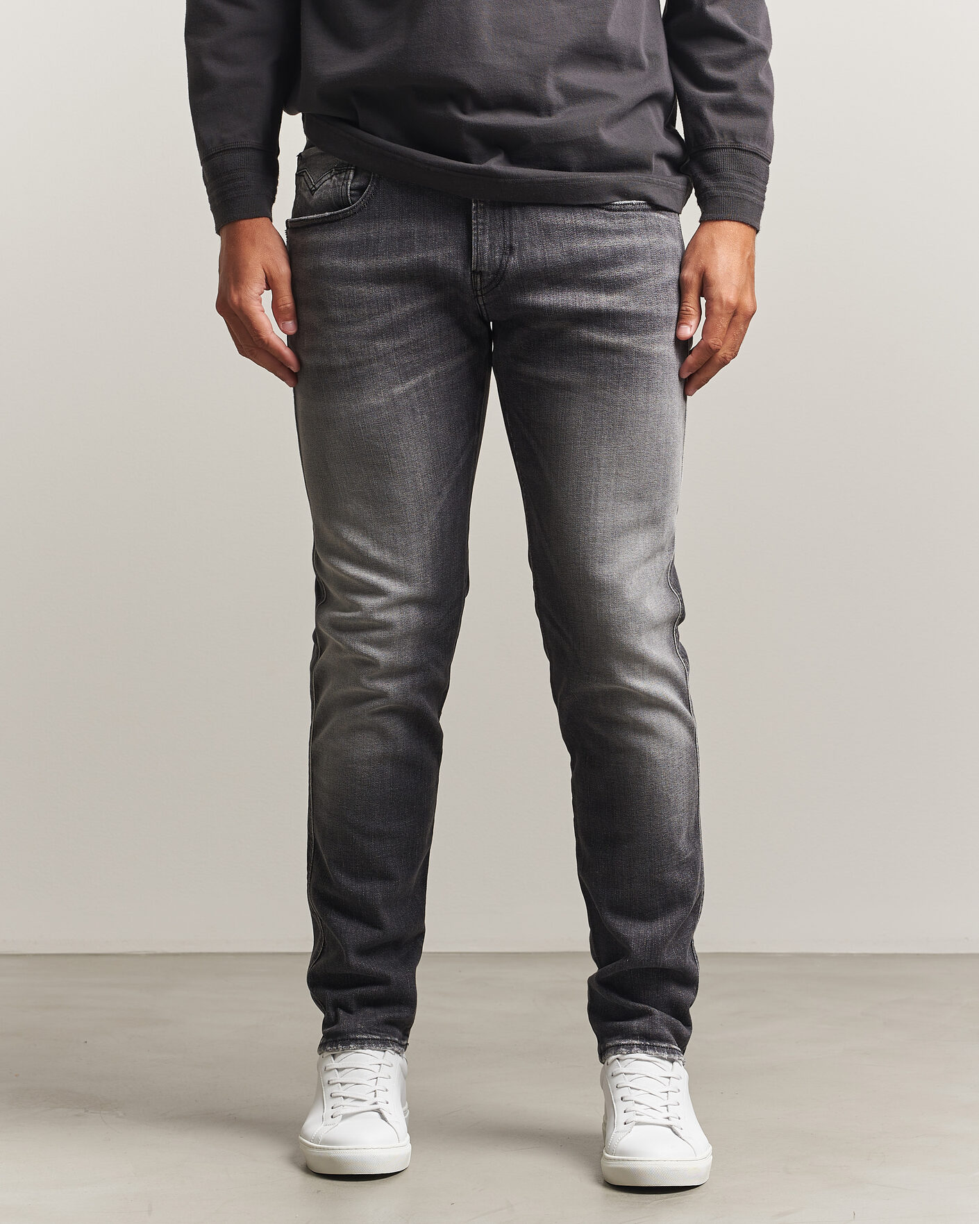 Herre | Jeans | Replay | Anbass 5 Years Wash Jeans Dark Grey