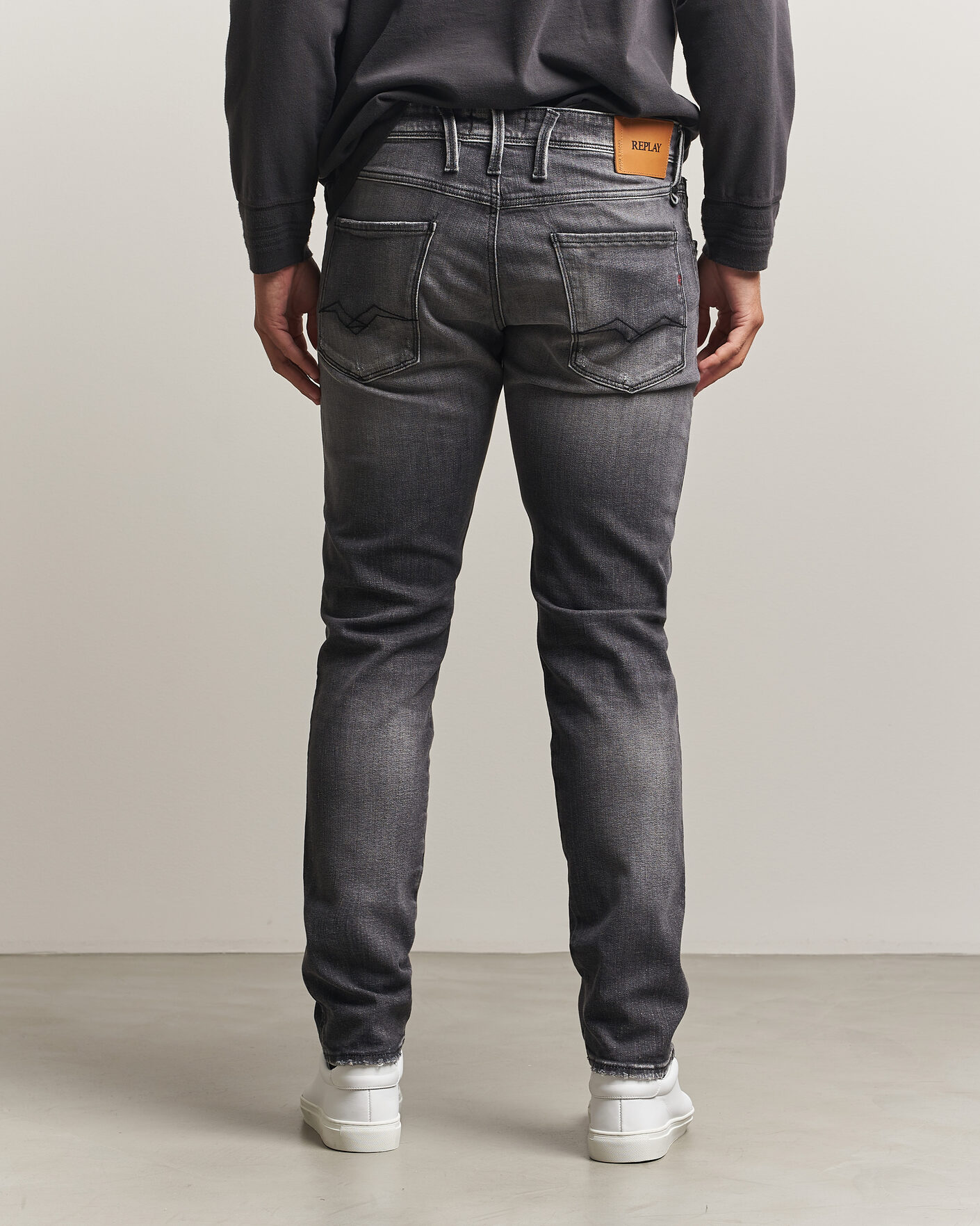 Herre | Jeans | Replay | Anbass 5 Years Wash Jeans Dark Grey