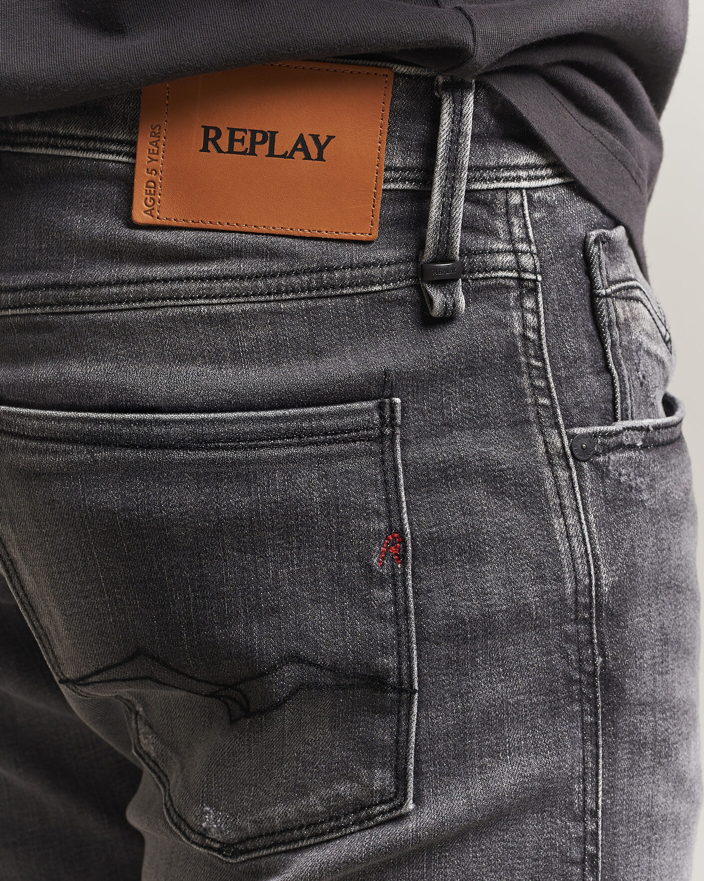 Herre | Jeans | Replay | Anbass 5 Years Wash Jeans Dark Grey