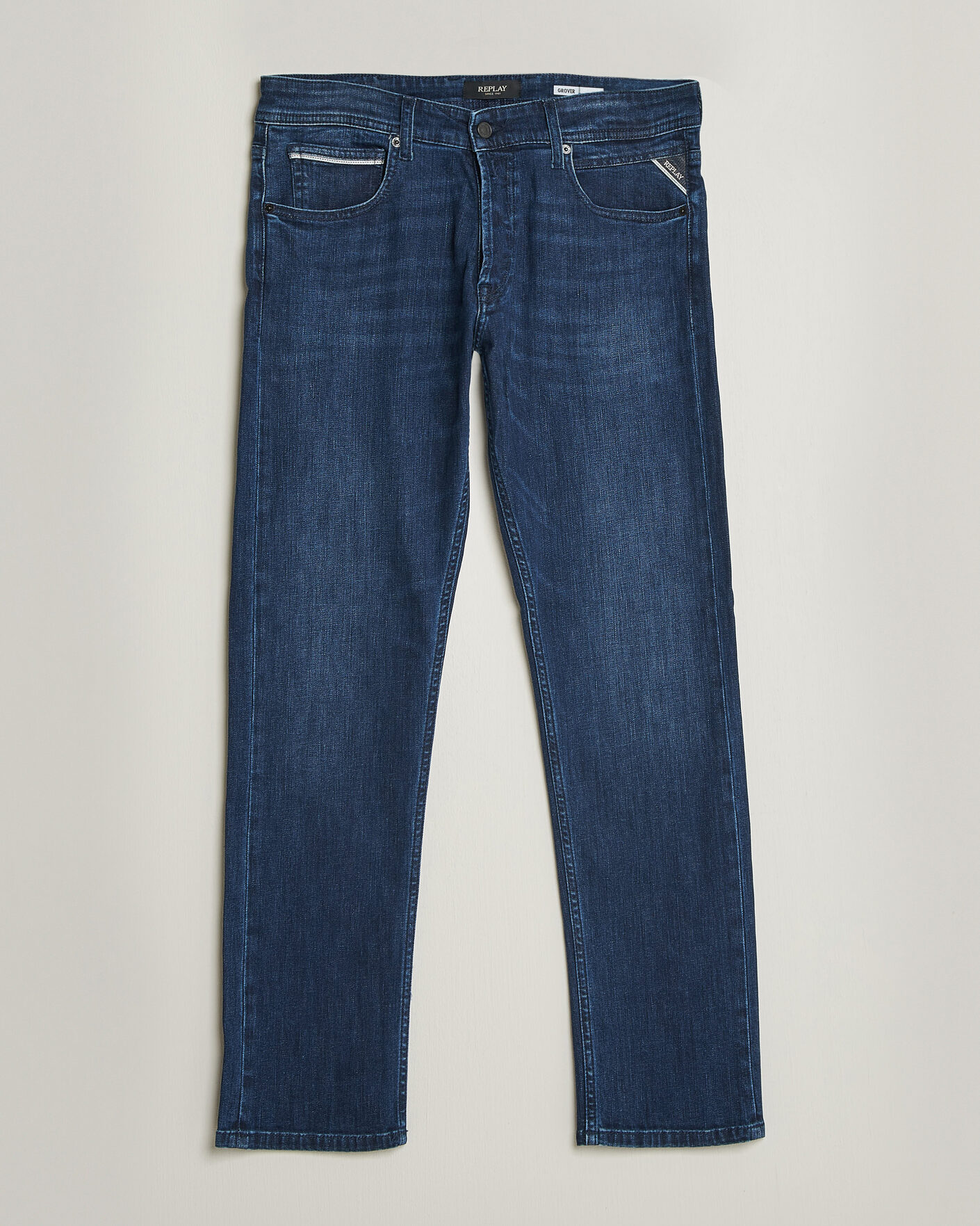 Herre | Jeans | Replay | Grover Powerstretch Jeans Dark Blue