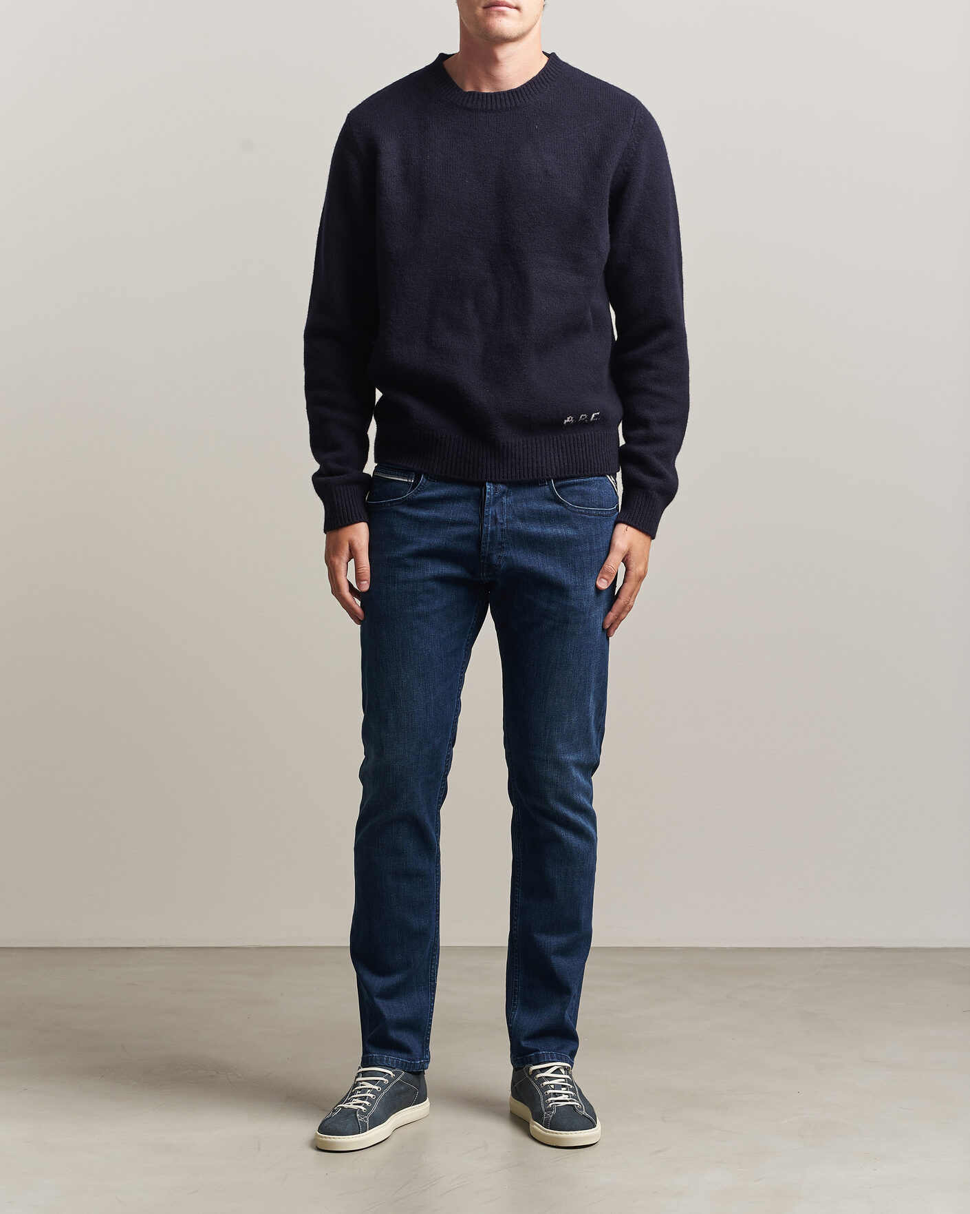Herre | Jeans | Replay | Grover Powerstretch Jeans Dark Blue