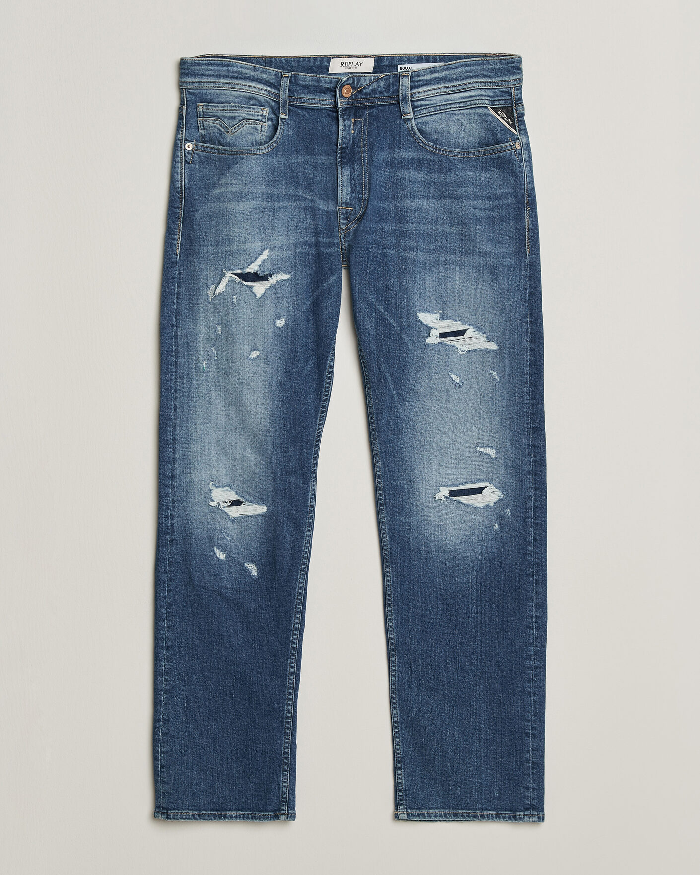 Herre | Jeans | Replay | Rocco Comfort Fit Super Stretch DNA Jeans Medium Blue