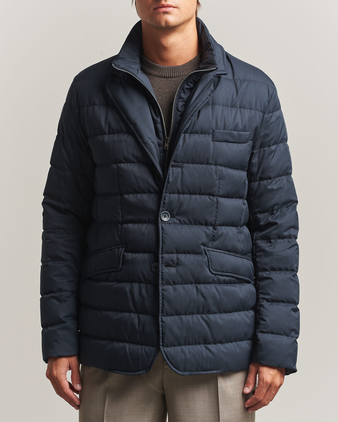 Herre | Jakker | Herno | Nylon Down Blazer Navy