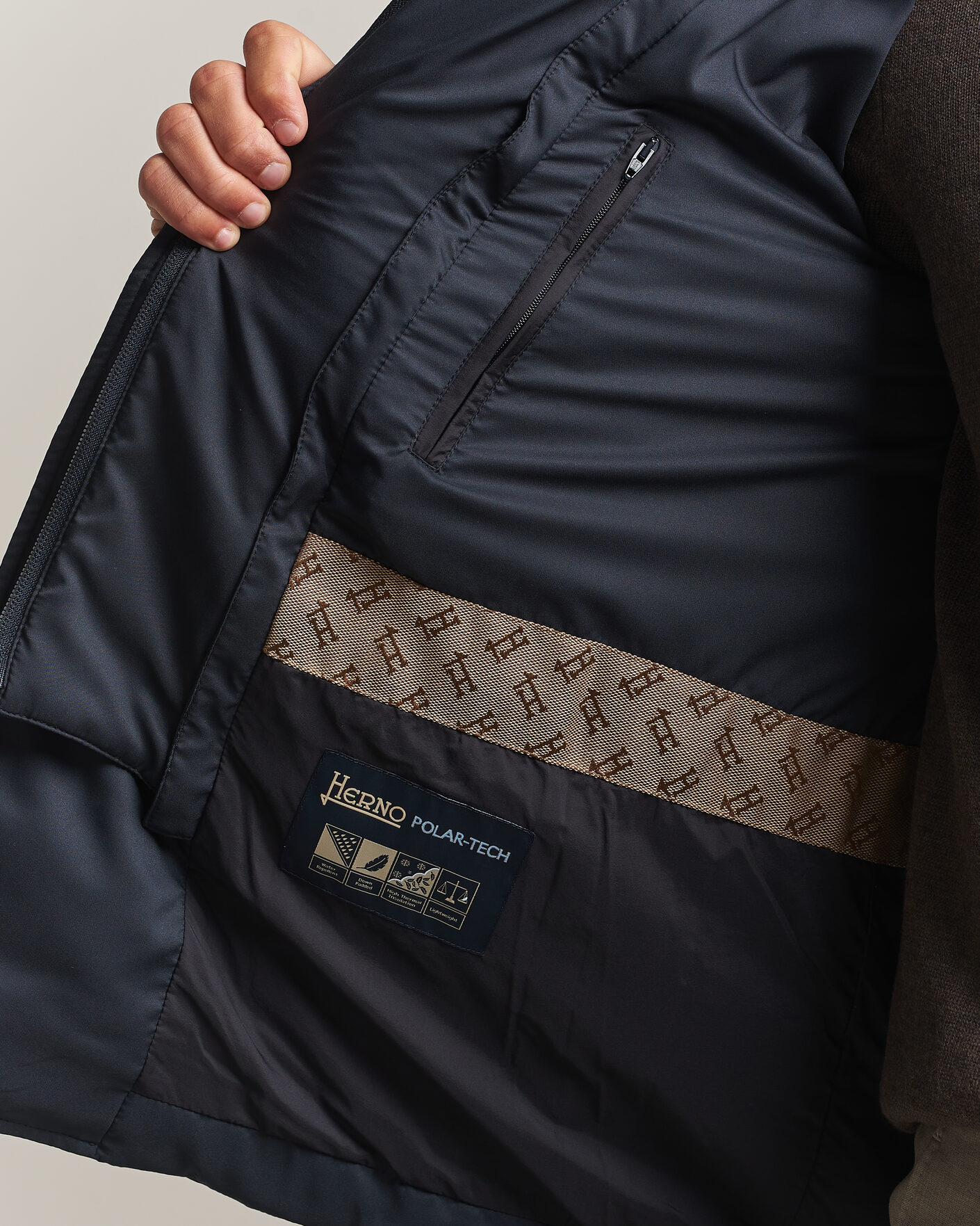 Herre | Jakker | Herno | Nylon Down Blazer Navy