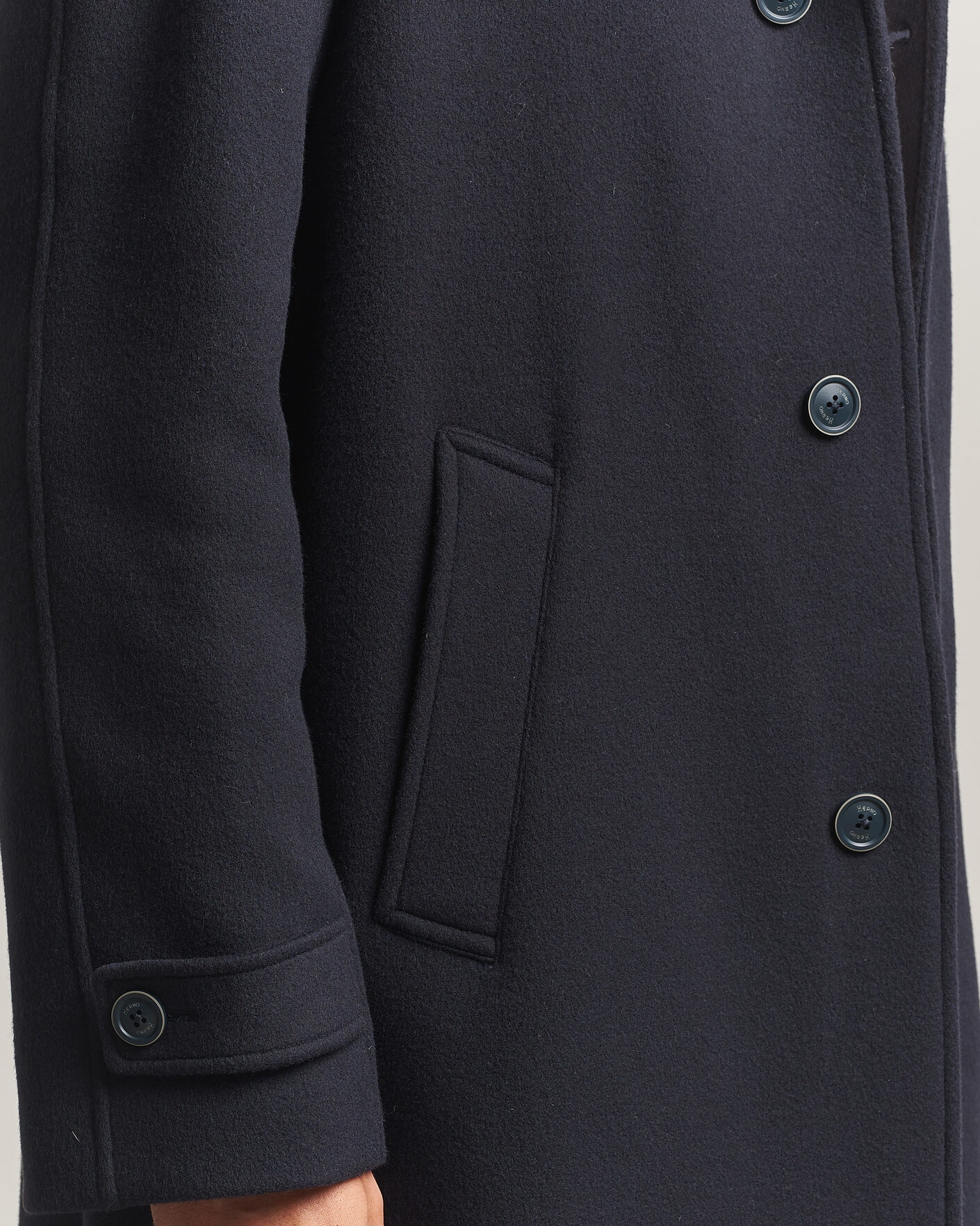 Herre | Jakker | Herno | Raglan Wool Coat Navy