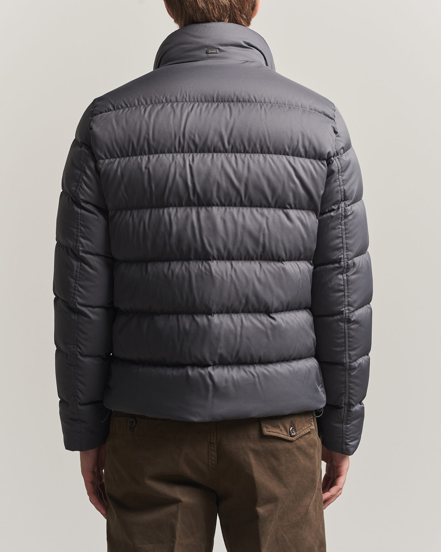 Herre | Jakker | Herno | Faux Fur Down Jacket Dark Grey