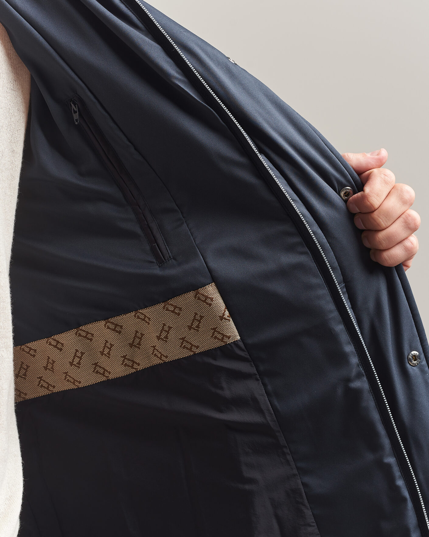 Herre | Jakker | Herno | Faux Fur Down Parka Navy