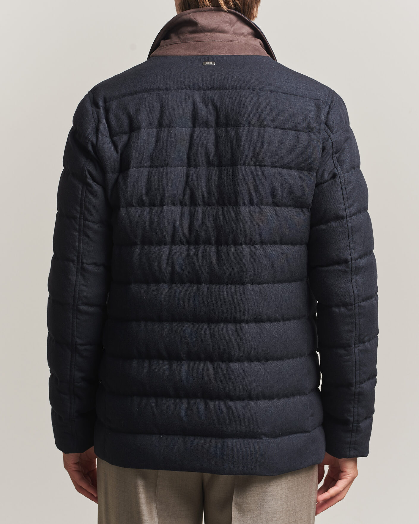Herre | Jakker | Herno | Flannel Down Blazer Navy