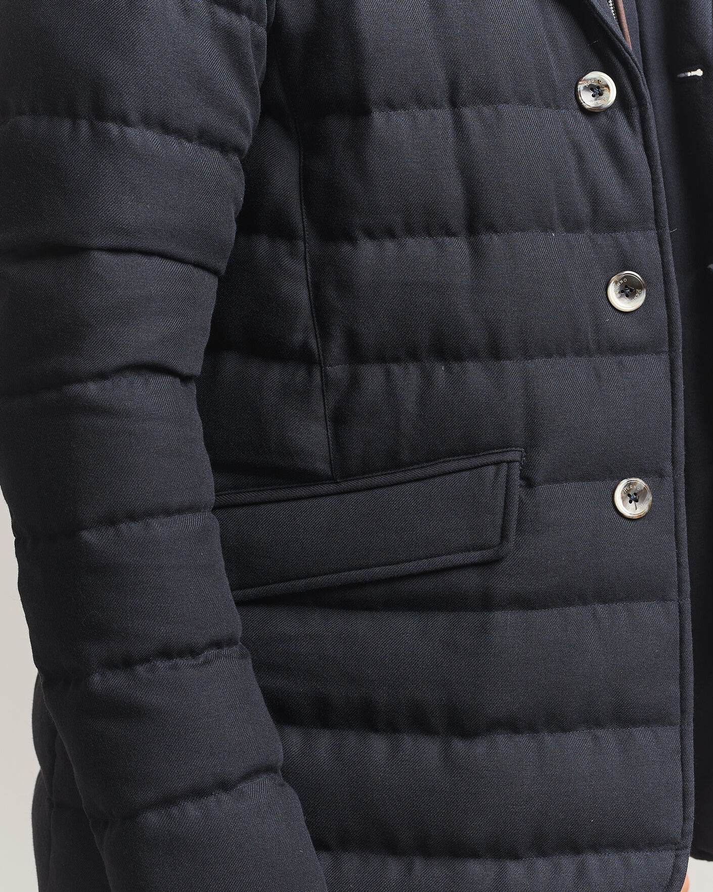 Herre | Jakker | Herno | Flannel Down Blazer Navy