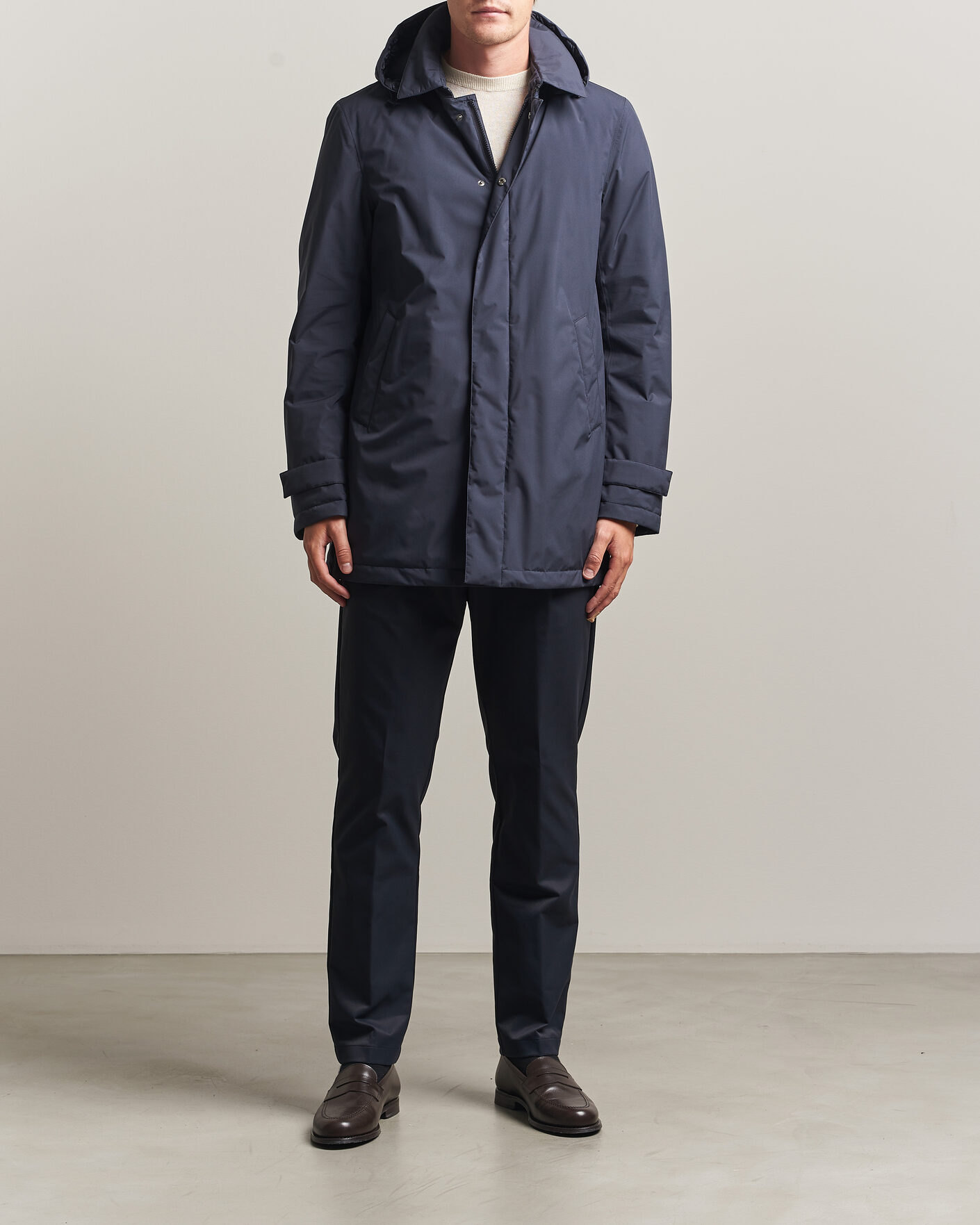 Herre | Jakker | Herno | Waterproof Nylon Coat Navy