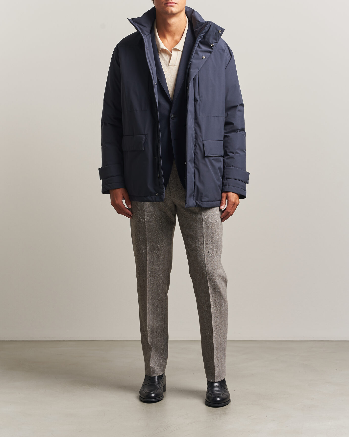 Herre | Jakker | Herno | Waterproof Down Coat Navy