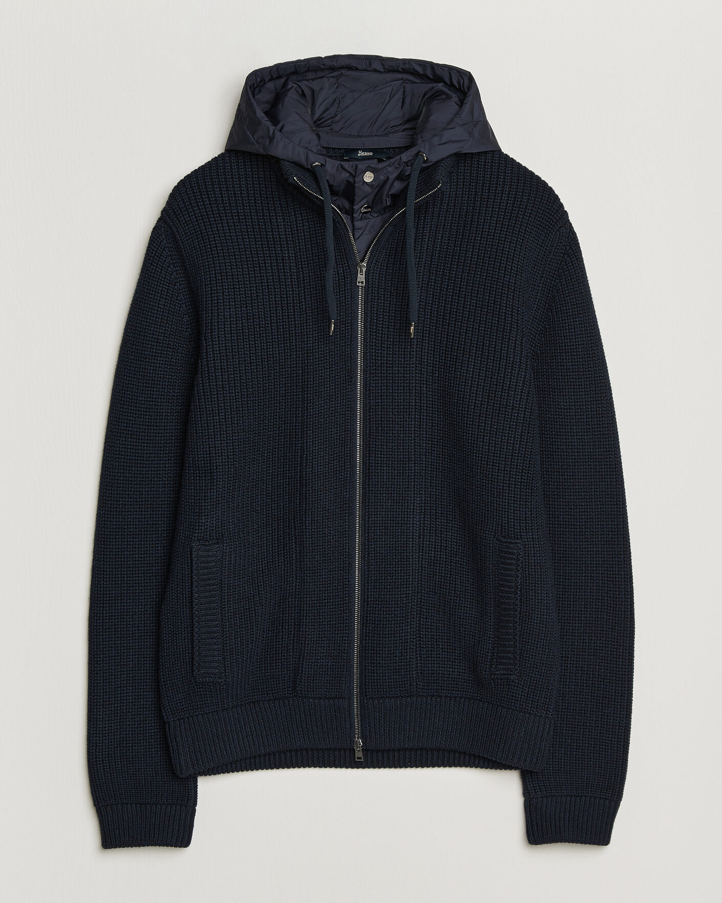 Herre | Gensere | Herno | Full Zip Knit Cardigan Navy