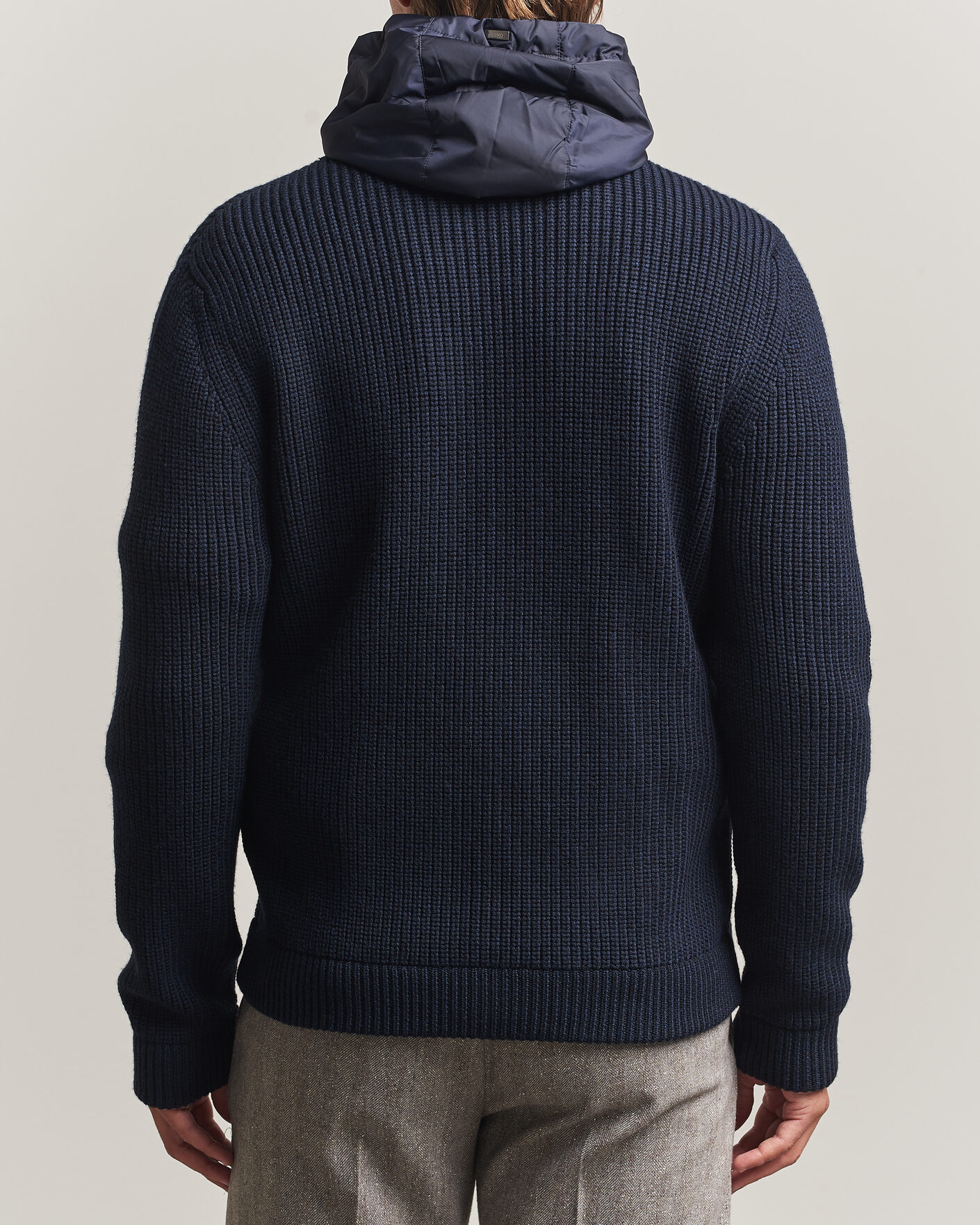 Herre | Gensere | Herno | Full Zip Knit Cardigan Navy