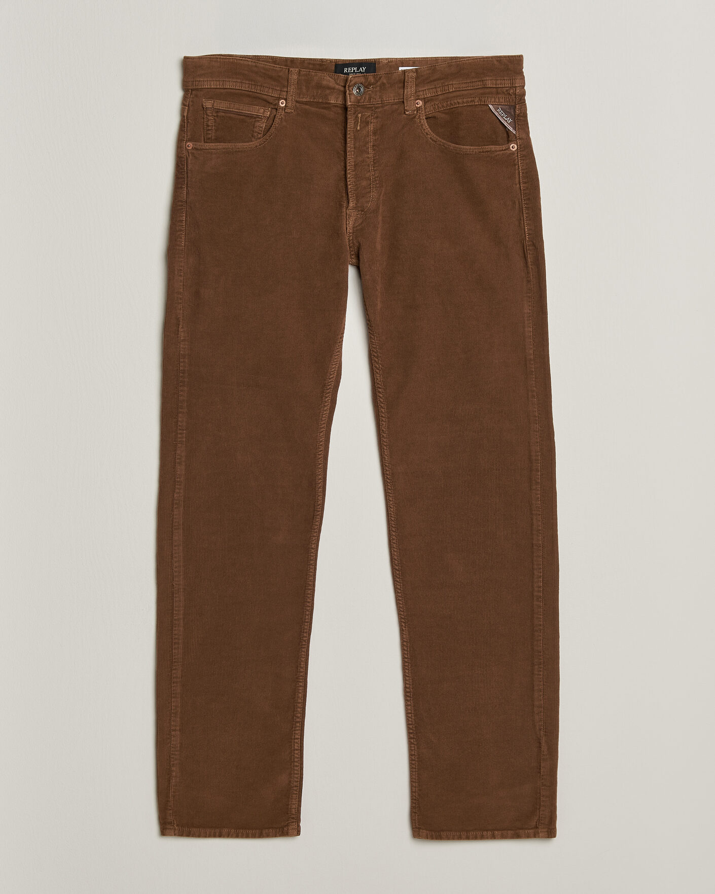 Herre | Bukser | Replay | Grover Corduroy 5-Pocket Pants Toffee Brown