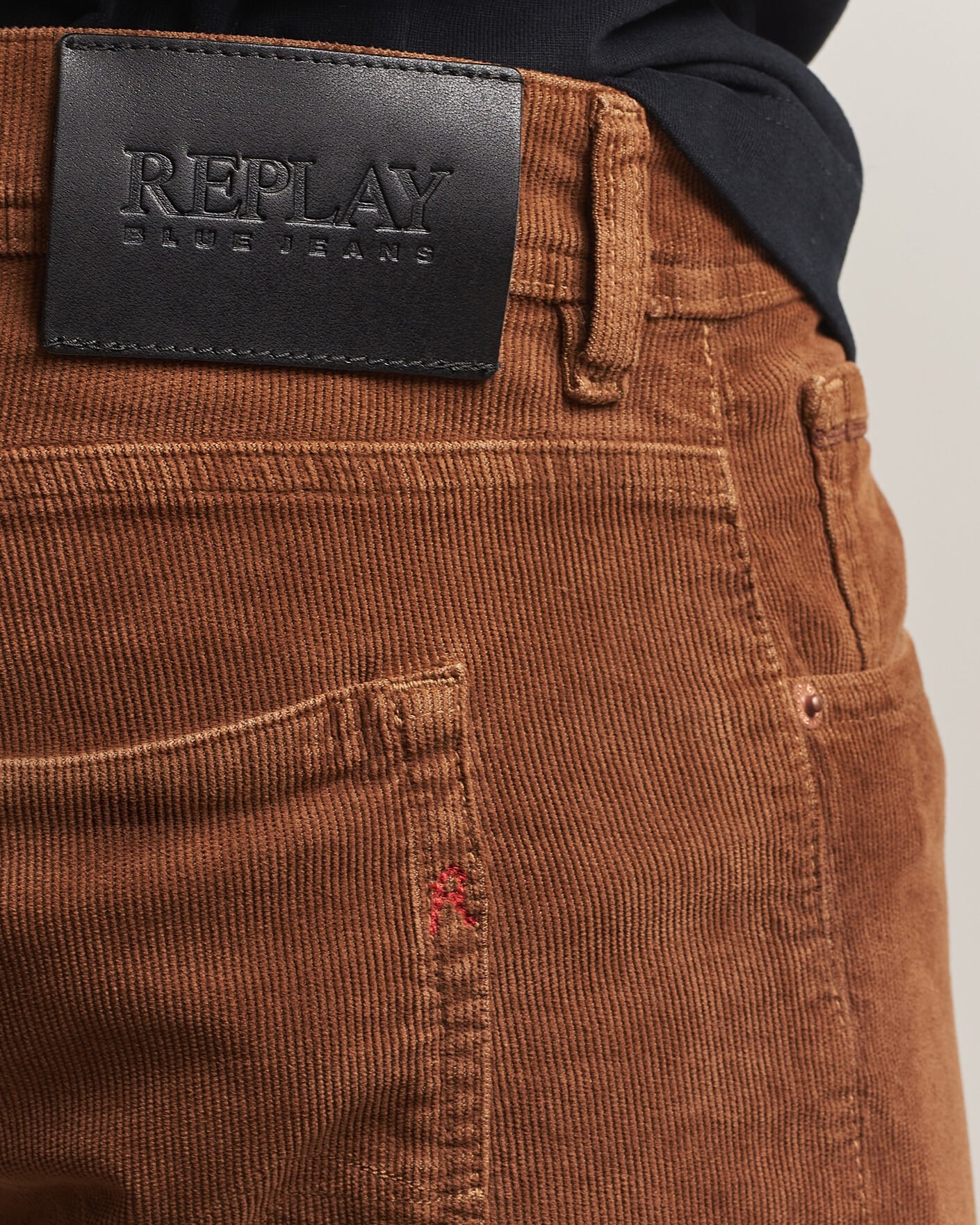 Herre | Bukser | Replay | Grover Corduroy 5-Pocket Pants Toffee Brown