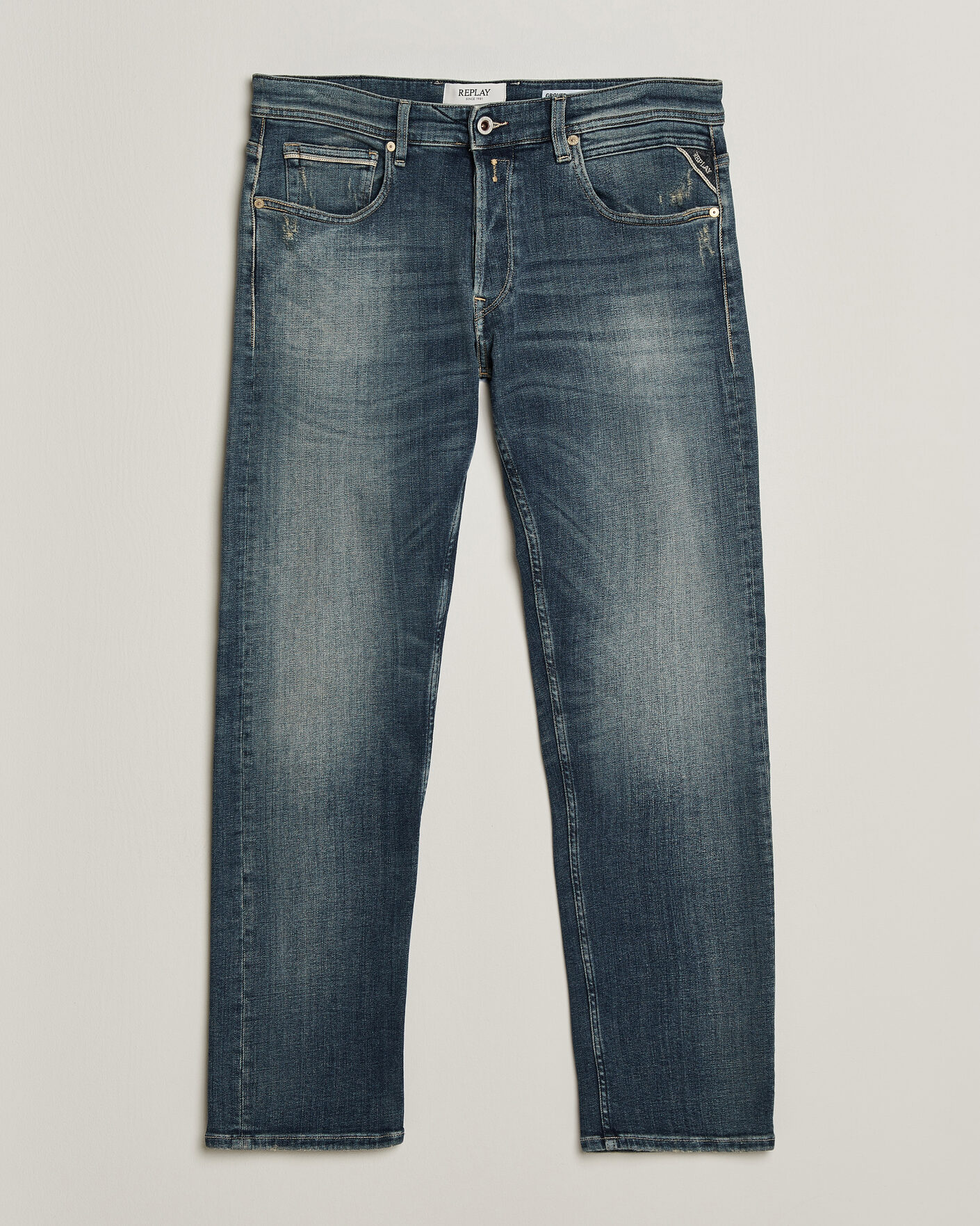 Herre | Jeans | Replay | Grover 5 Years Wash Jeans Medium Blue