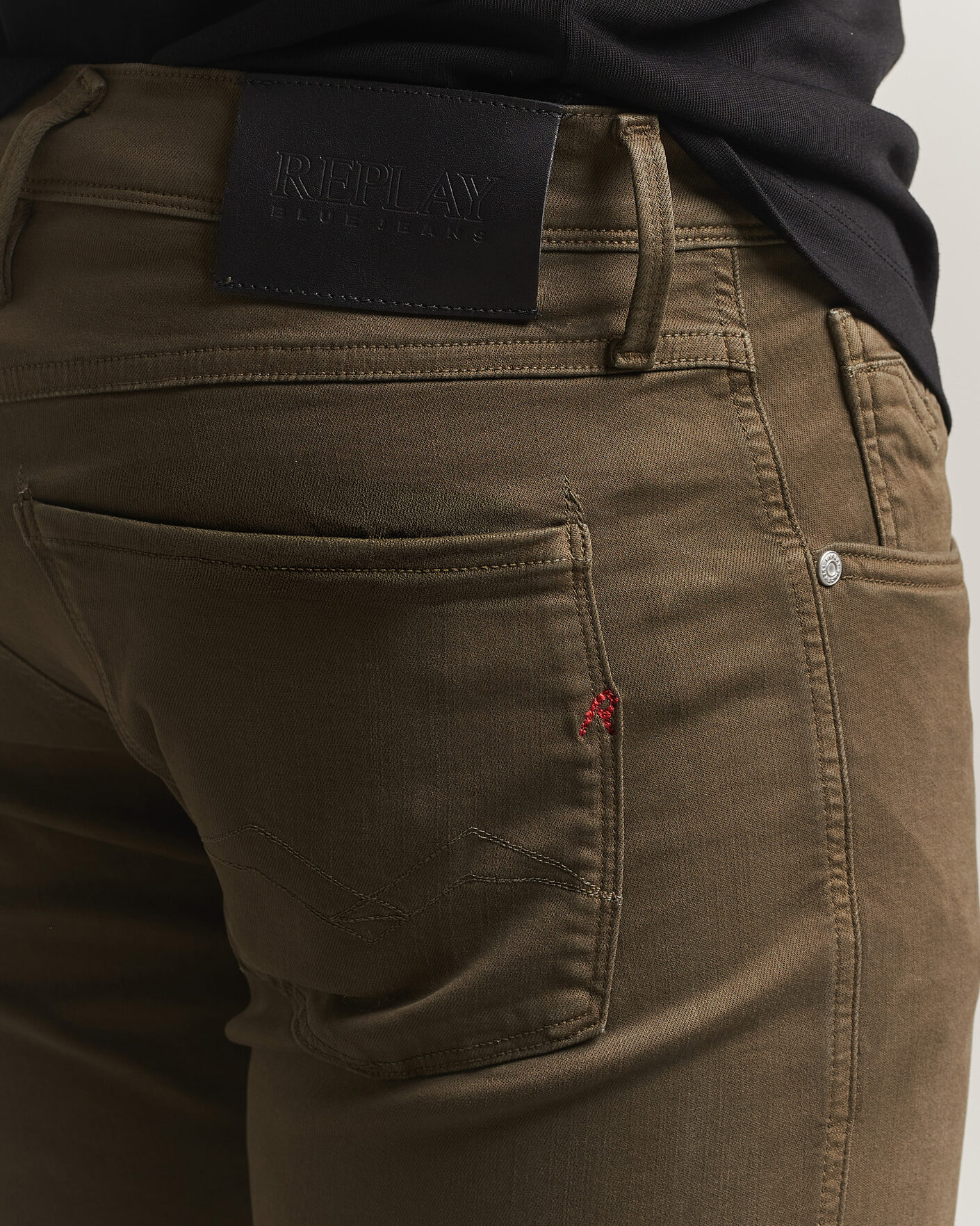 Herre | Bukser | Replay | Anbass Hyperflex 5-Pocket Pants Ivy Green