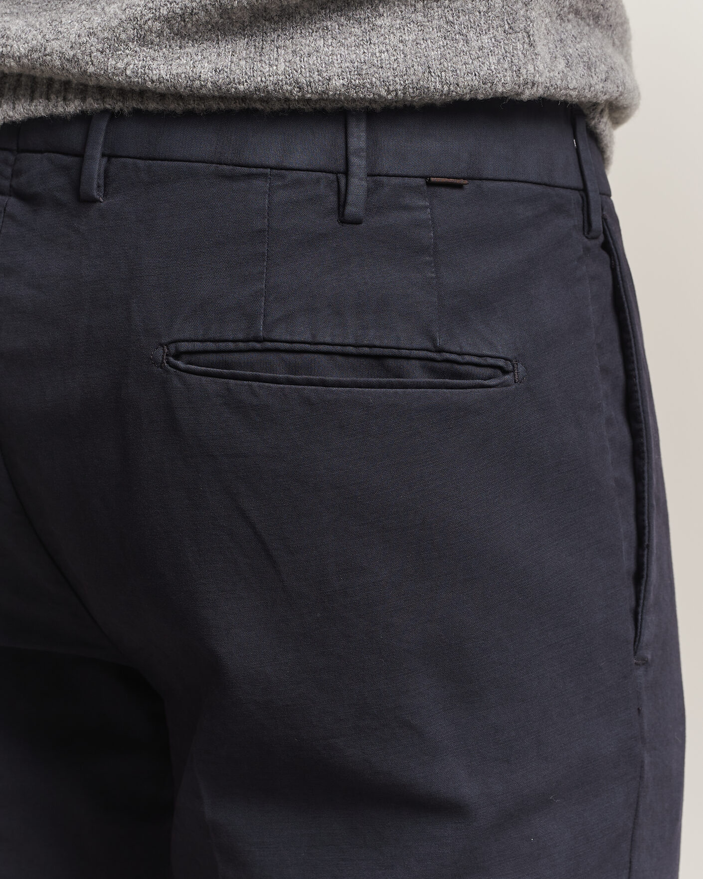 Herre | Bukser | Incotex | Slim Fit Soft Cotton Stretch Chinos Navy