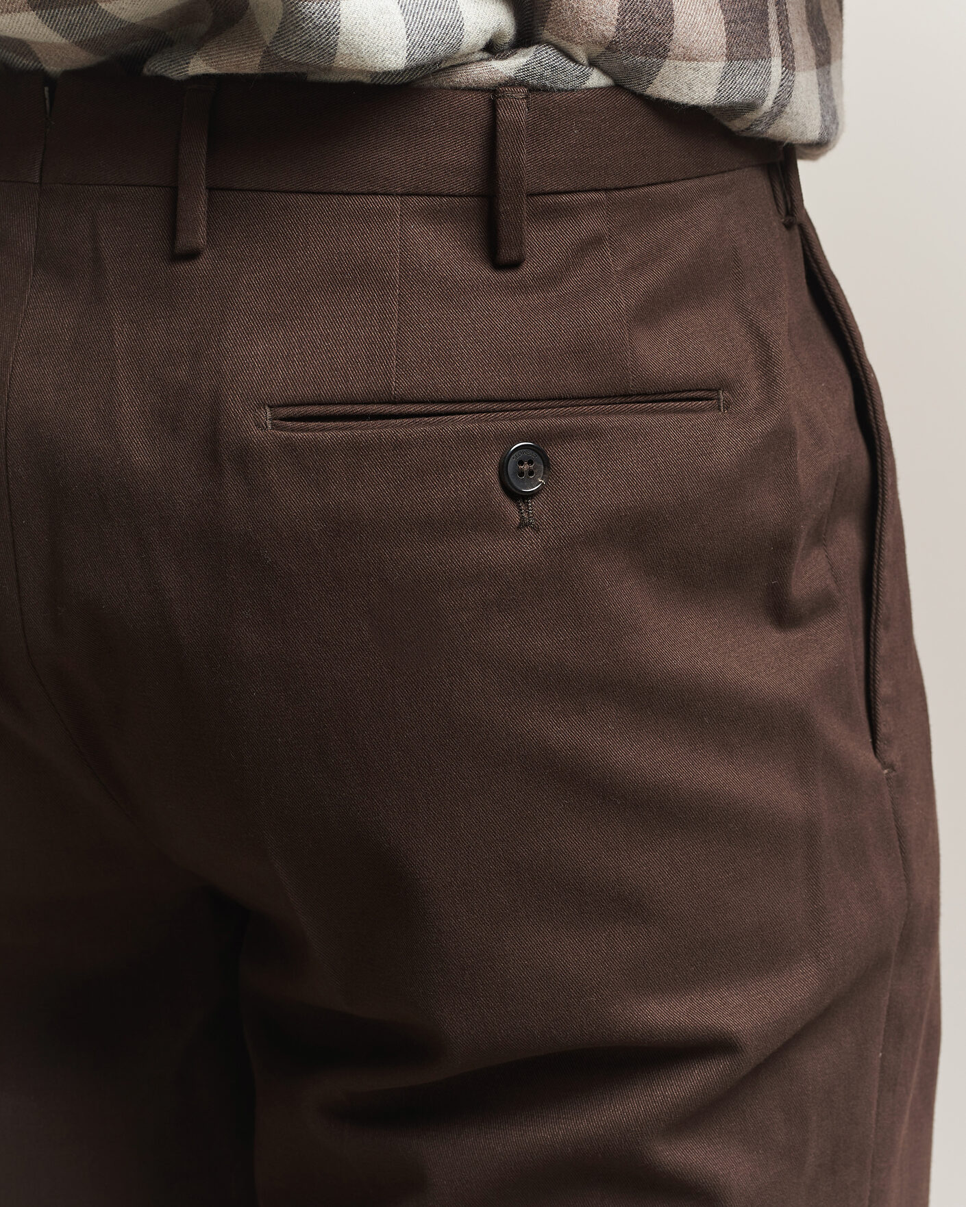 Herre | Bukser | Incotex | Regular Fit Cotton/Cashmere Trousers Military