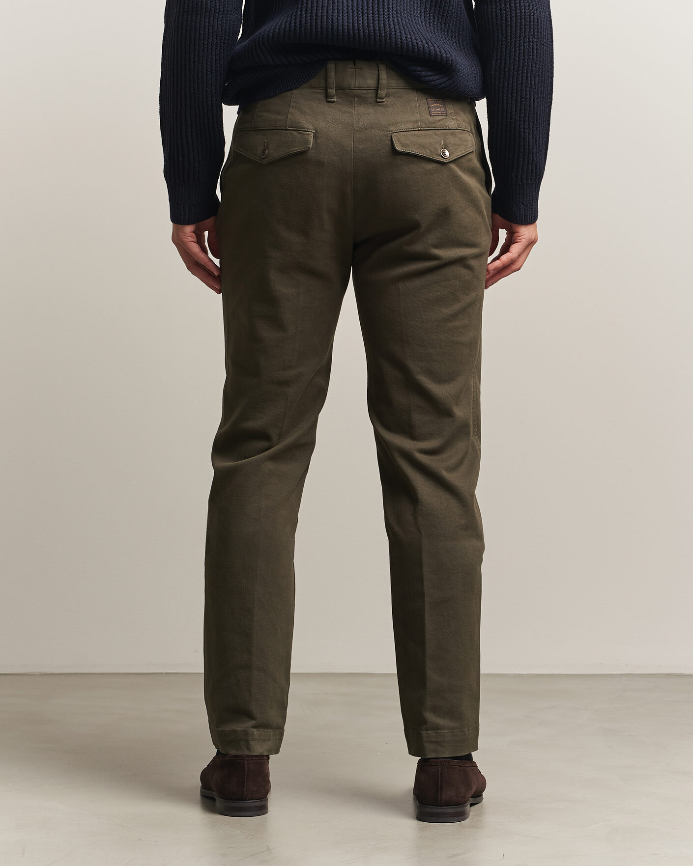 Herre | Bukser | Incotex | Regular Fit Cover Chinos Dark Green