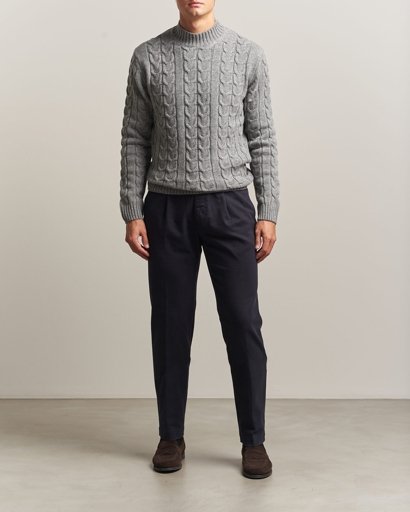 Herre | Bukser | Incotex | Regular Fit Cover Chinos Navy