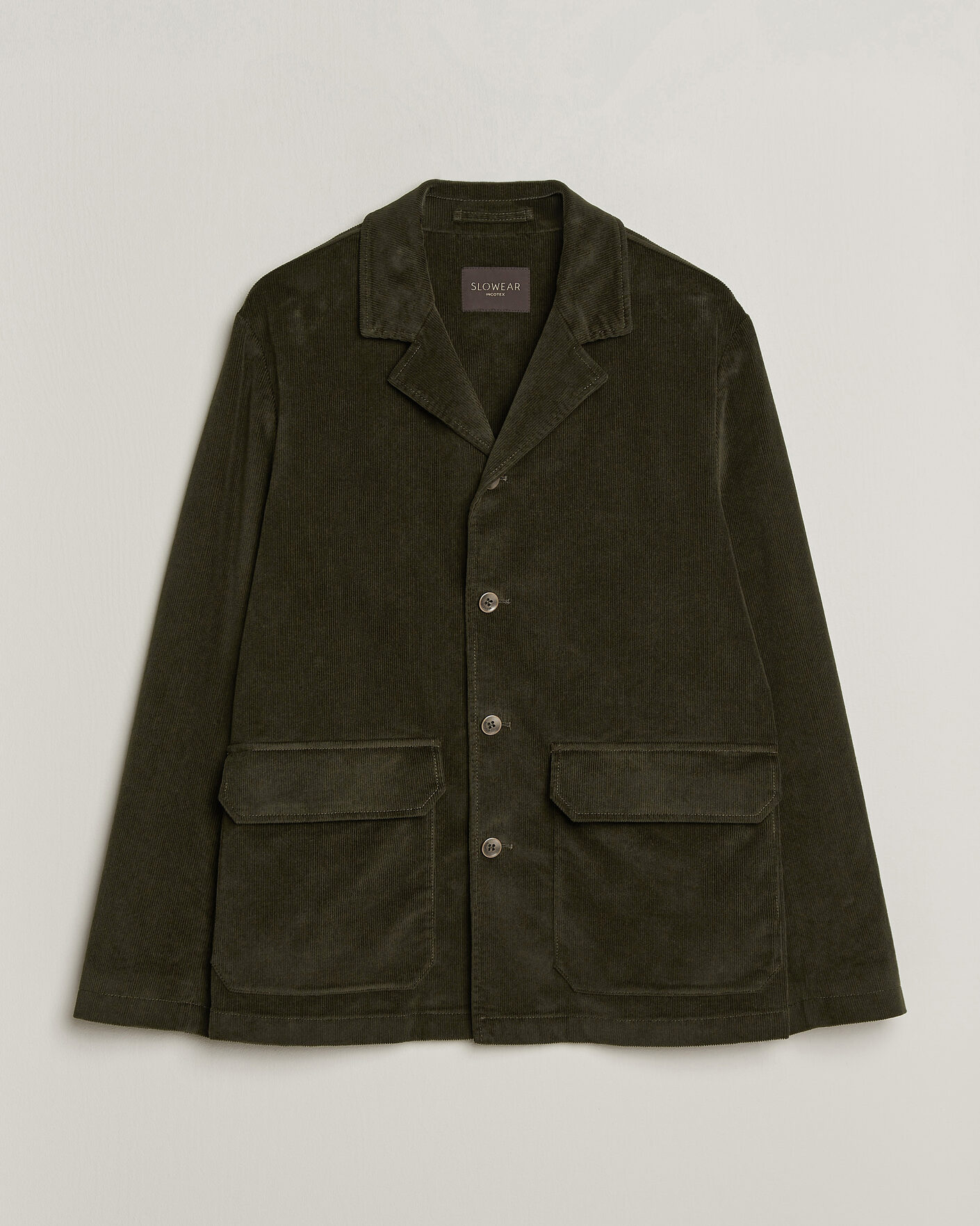 Herre | Dressjakker | Incotex | Corduroy Sports Jacket Forest Green