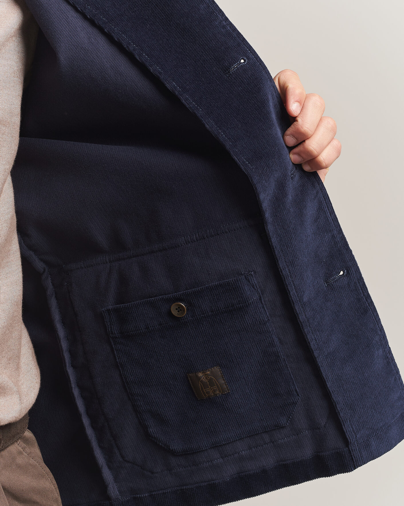 Herre | Dressjakker | Incotex | Corduroy Sports Jacket Navy
