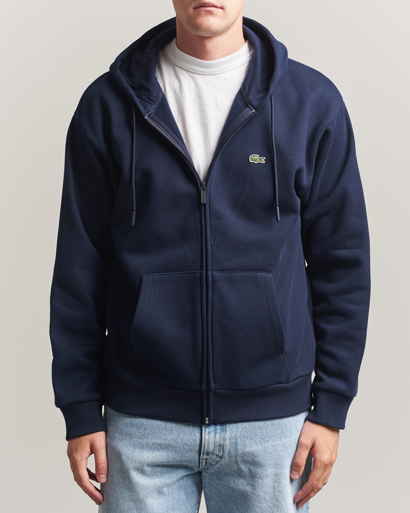 Herre | Gensere | Lacoste | Full Zip Hoodie Navy Blue