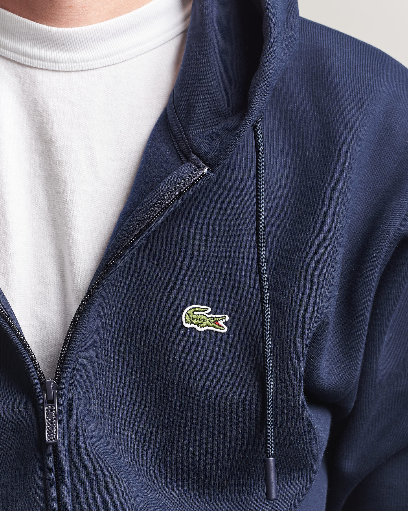 Herre | Gensere | Lacoste | Full Zip Hoodie Navy Blue