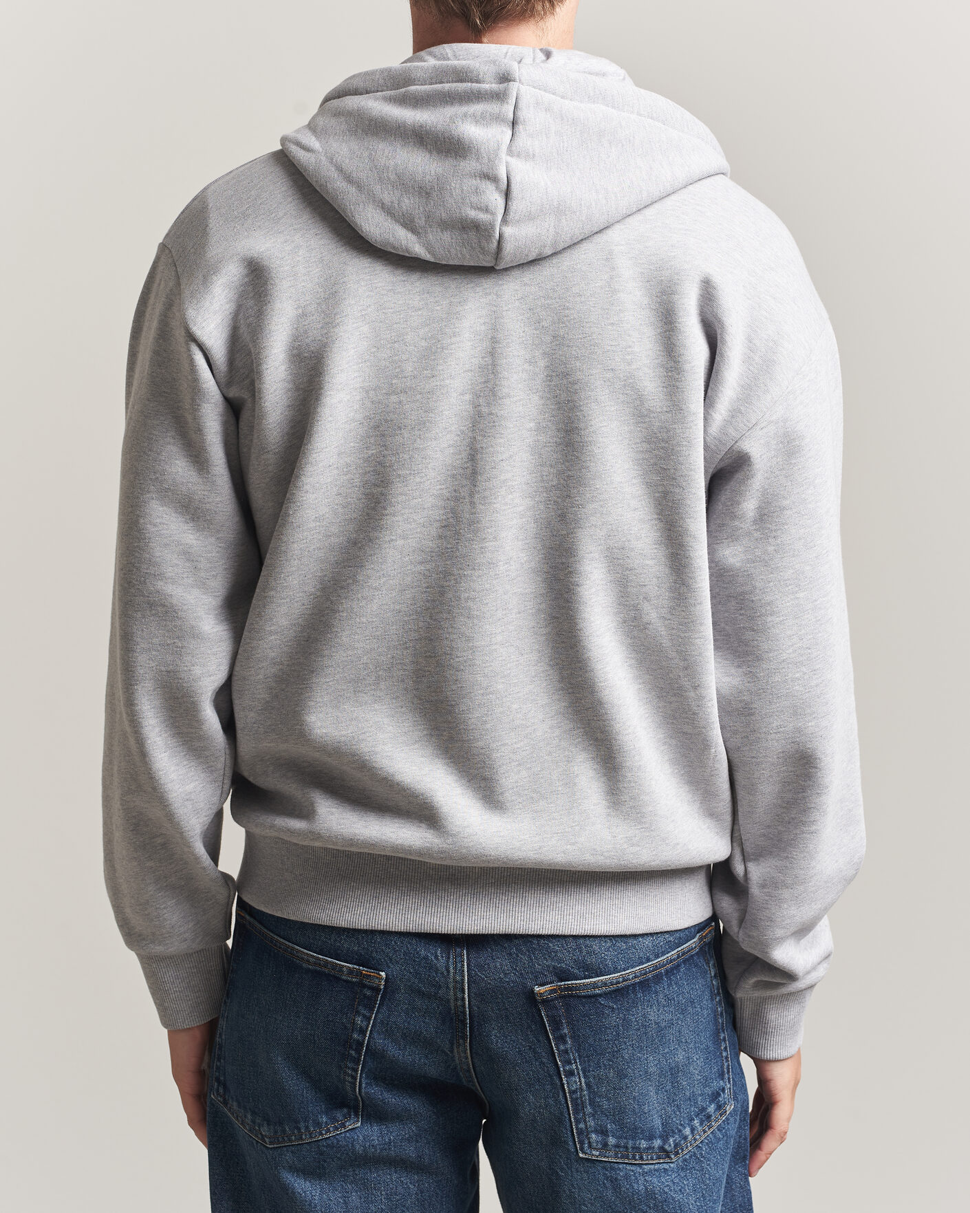 Herre | Gensere | Lacoste | Full Zip Hoodie Silver Chine