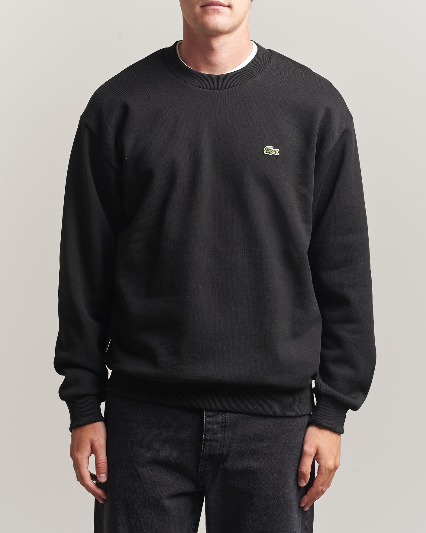 Herre | Gensere | Lacoste | Crew Neck Sweatshirt Black