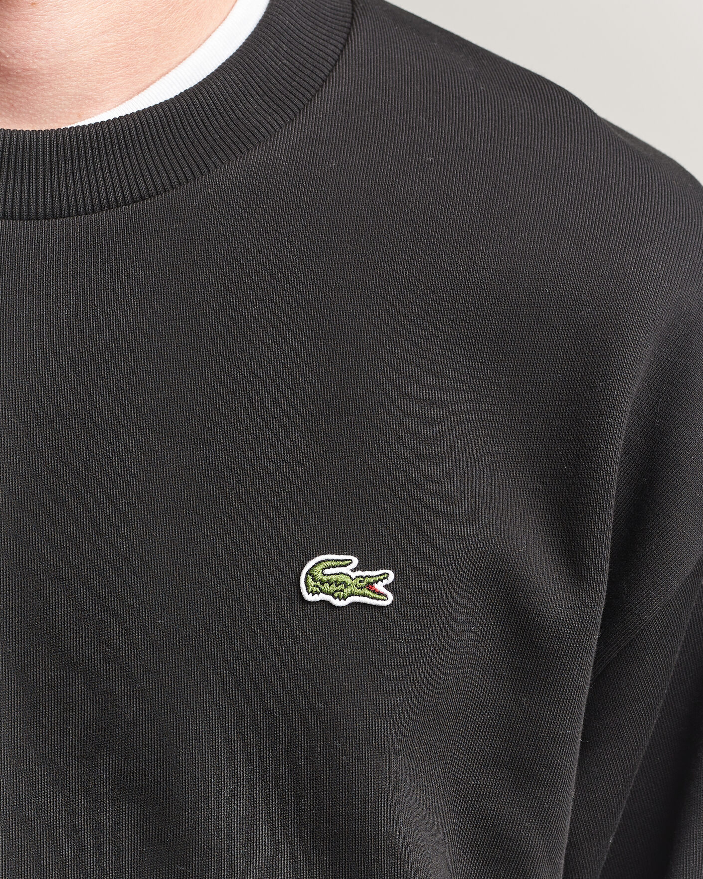 Herre | Gensere | Lacoste | Crew Neck Sweatshirt Black
