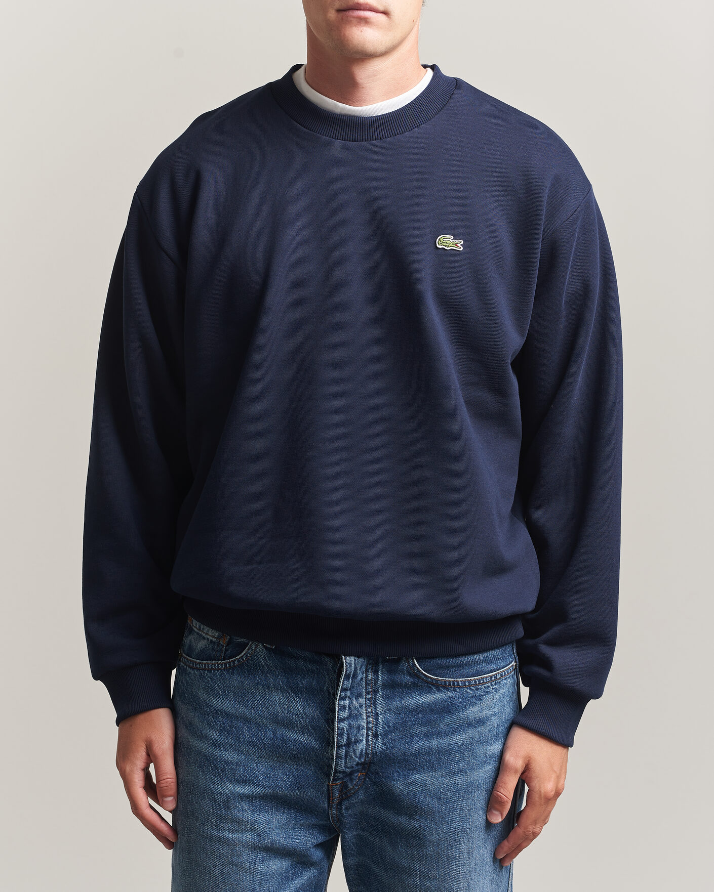 Herre | Gensere | Lacoste | Crew Neck Sweatshirt Navy Blue