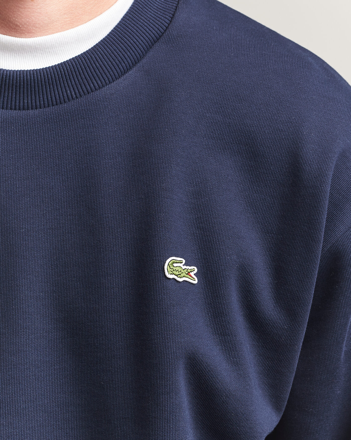 Herre | Gensere | Lacoste | Crew Neck Sweatshirt Navy Blue