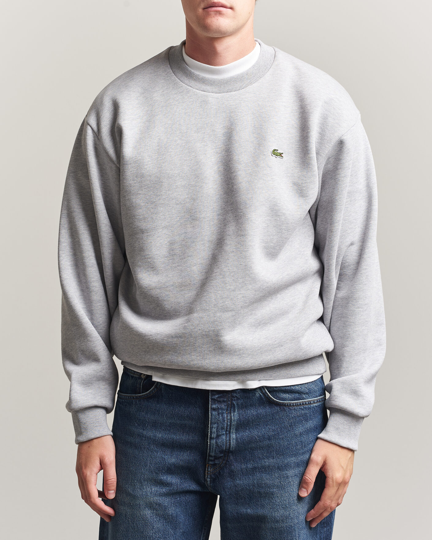 Herre | Gensere | Lacoste | Crew Neck Sweatshirt Silver Chine