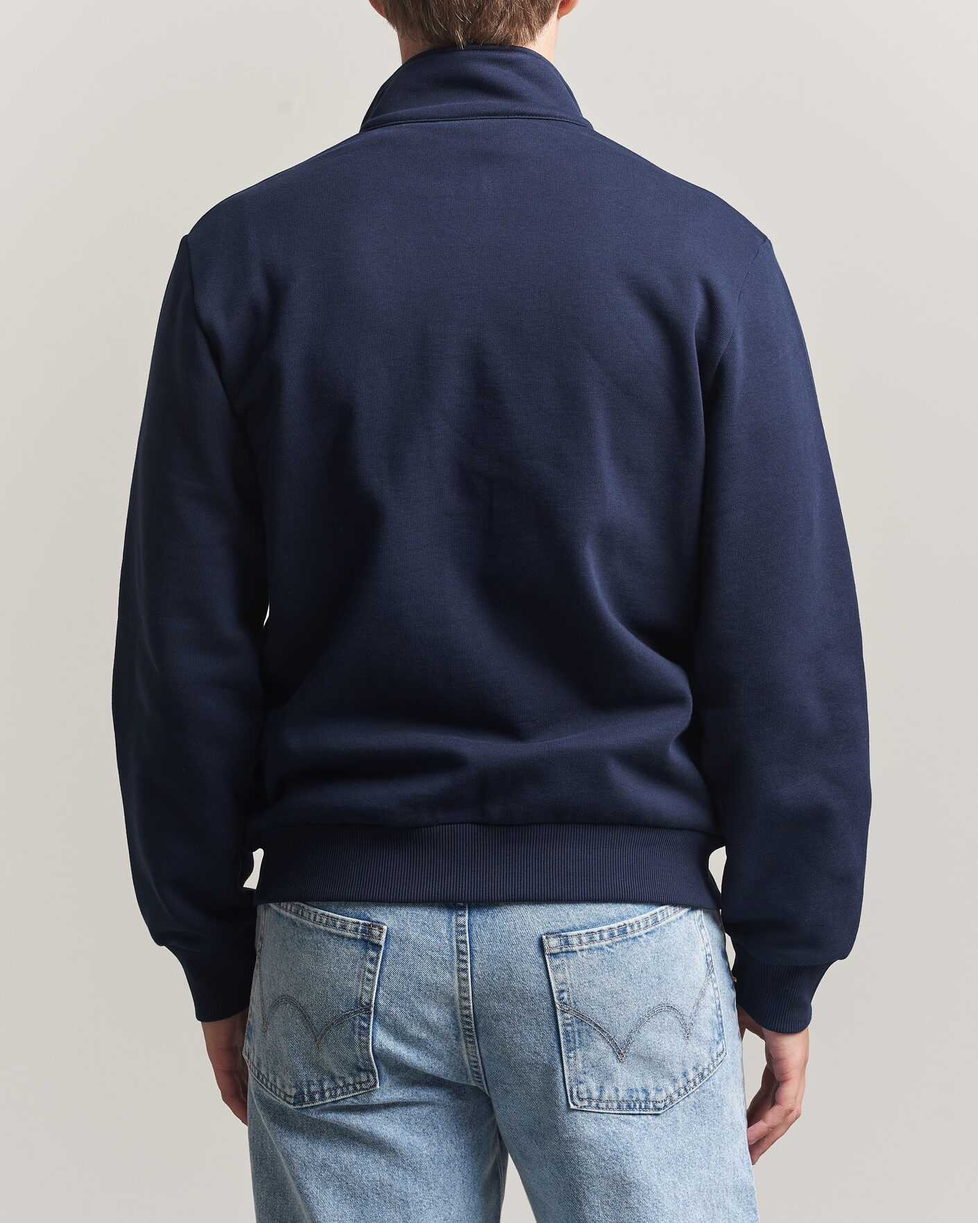 Herre | Gensere | Lacoste | Full Zip Sweater Navy Blue
